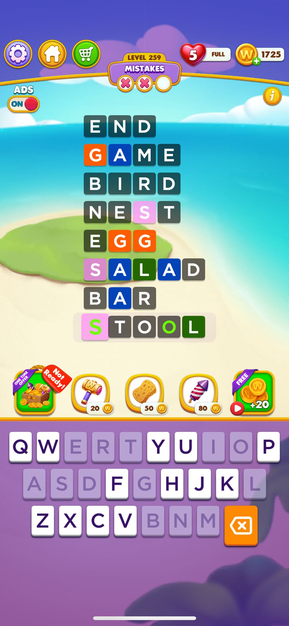 Word Chain Level 259