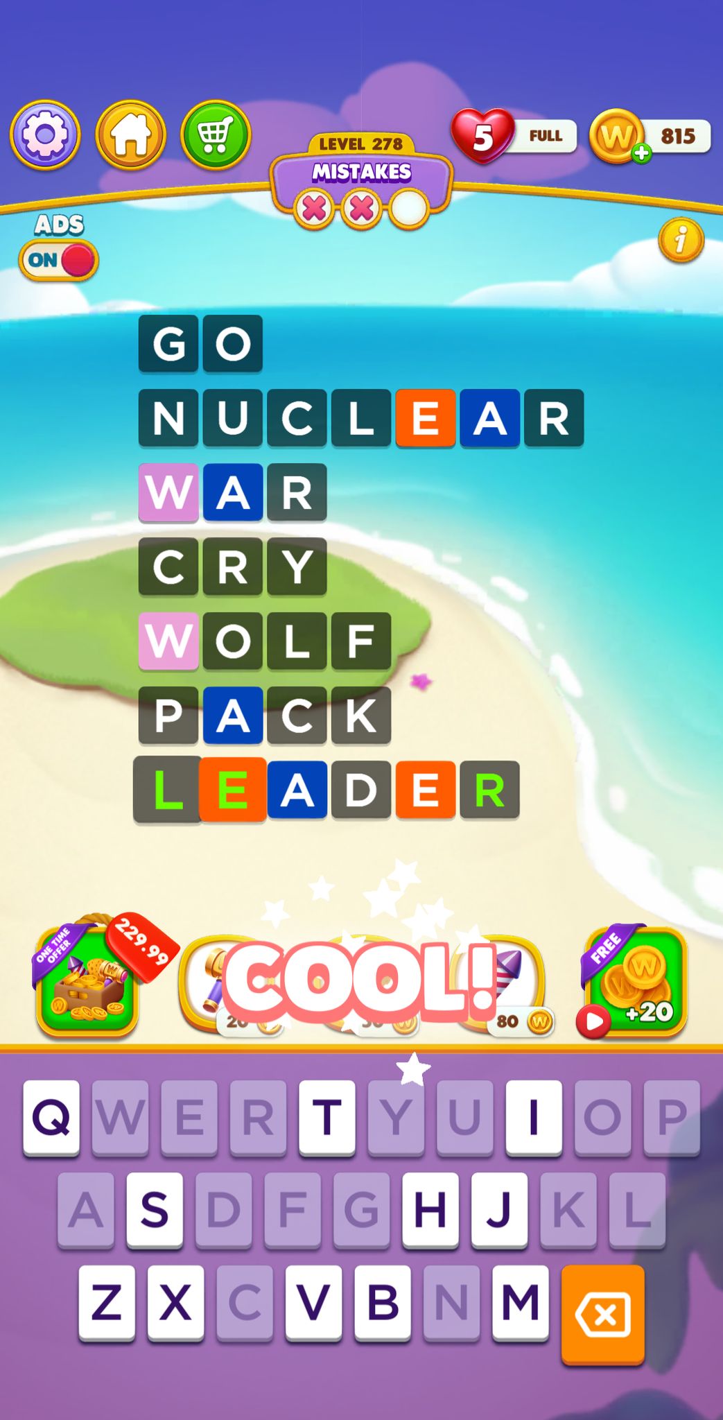 Word Chain Level 278