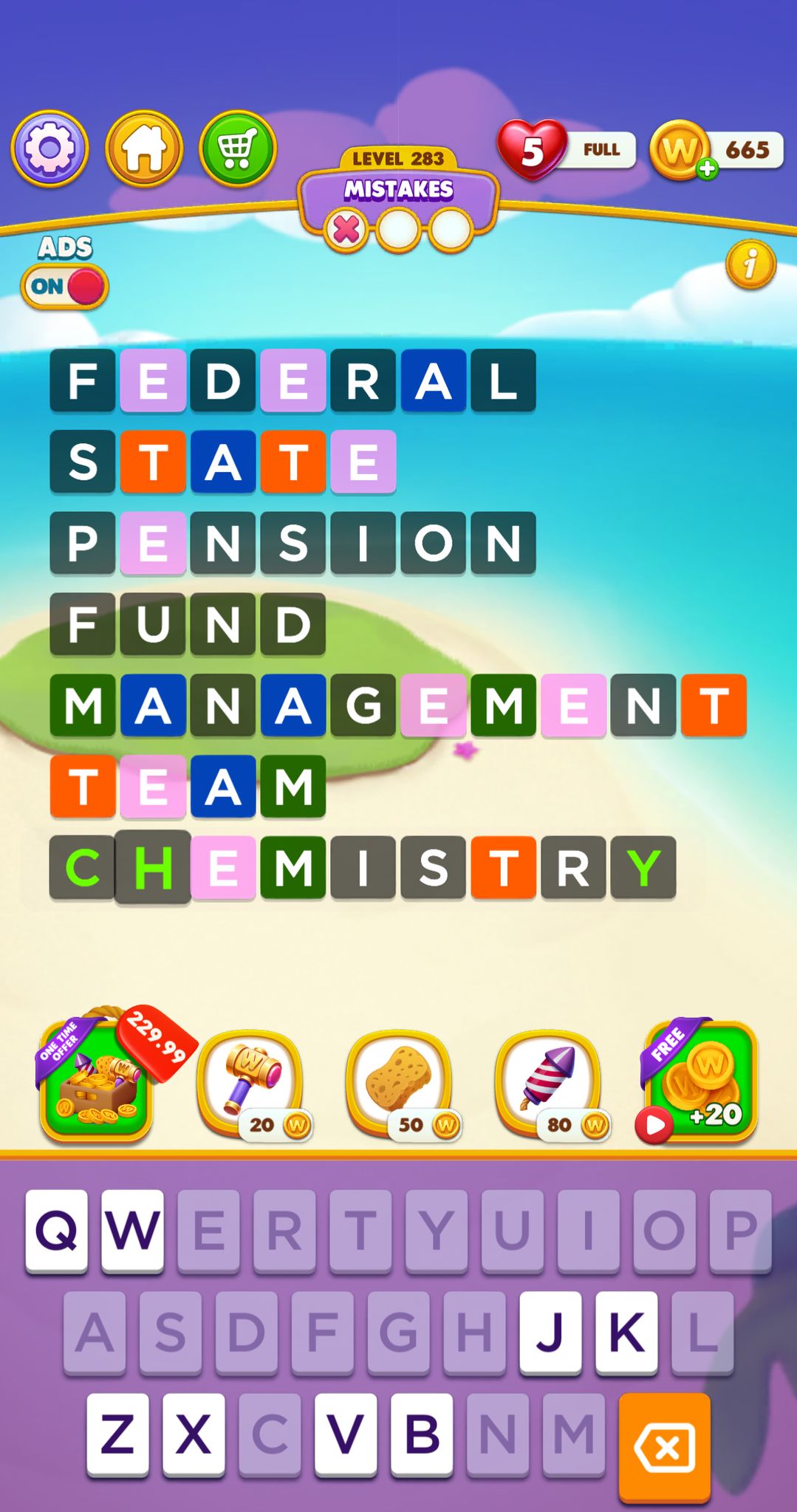 Word Chain Level 283