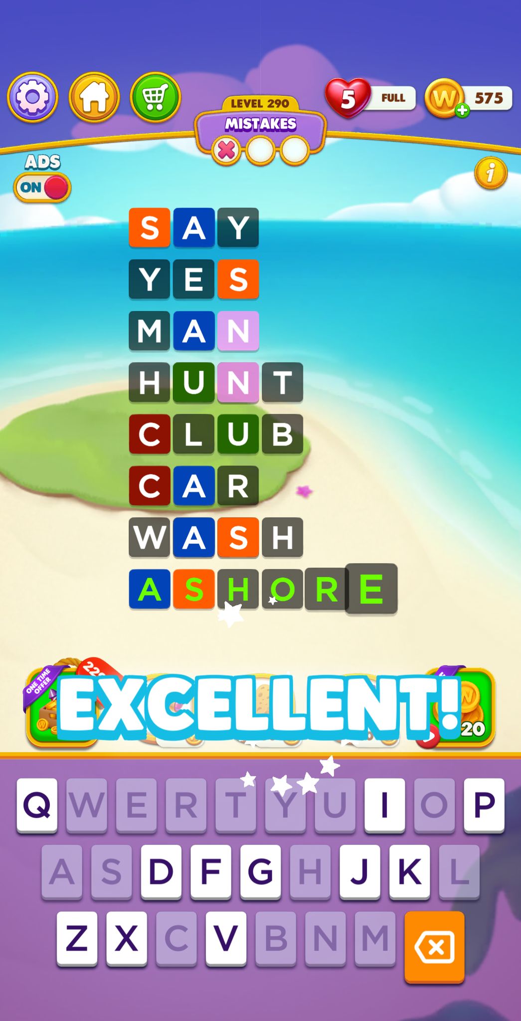 Word Chain Level 290