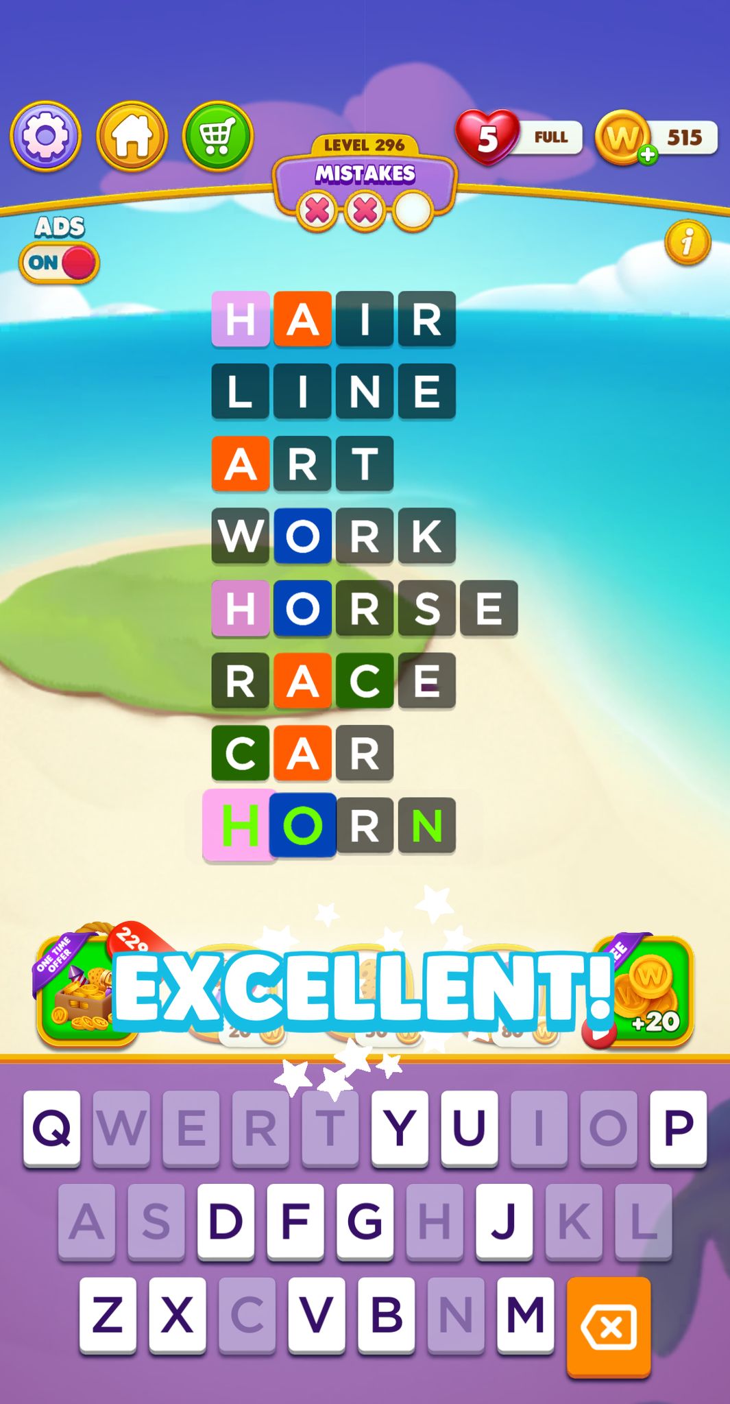 Word Chain Level 296