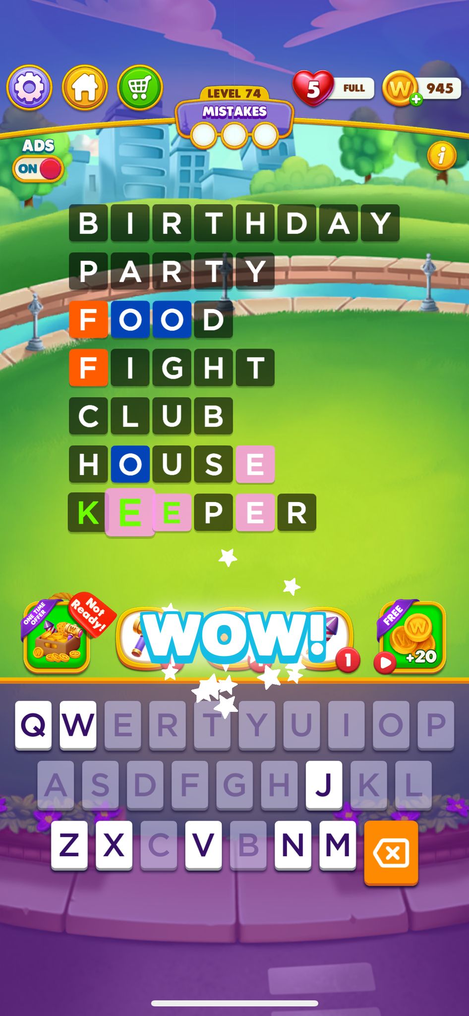Word Chain Level 74