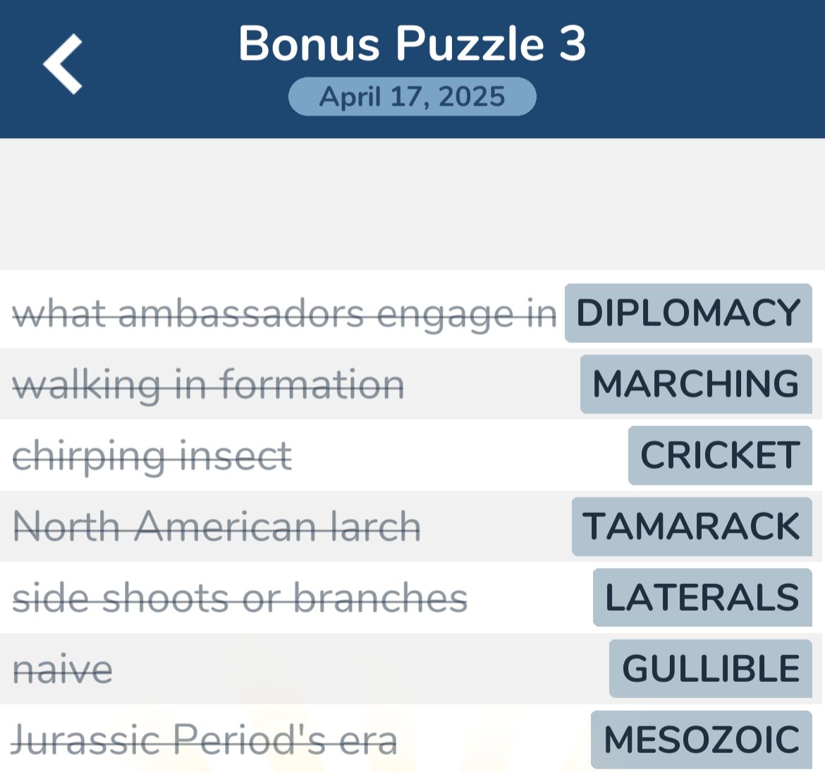 7 Little Words April 17 2025 Bonus 3 7 Little Words April 17 2025 Bonus 3