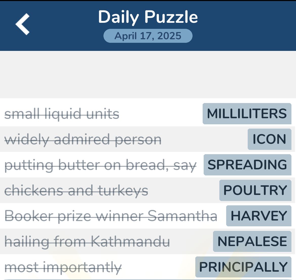 7 Little Words April 17 2025 7 Little Words April 17 2025