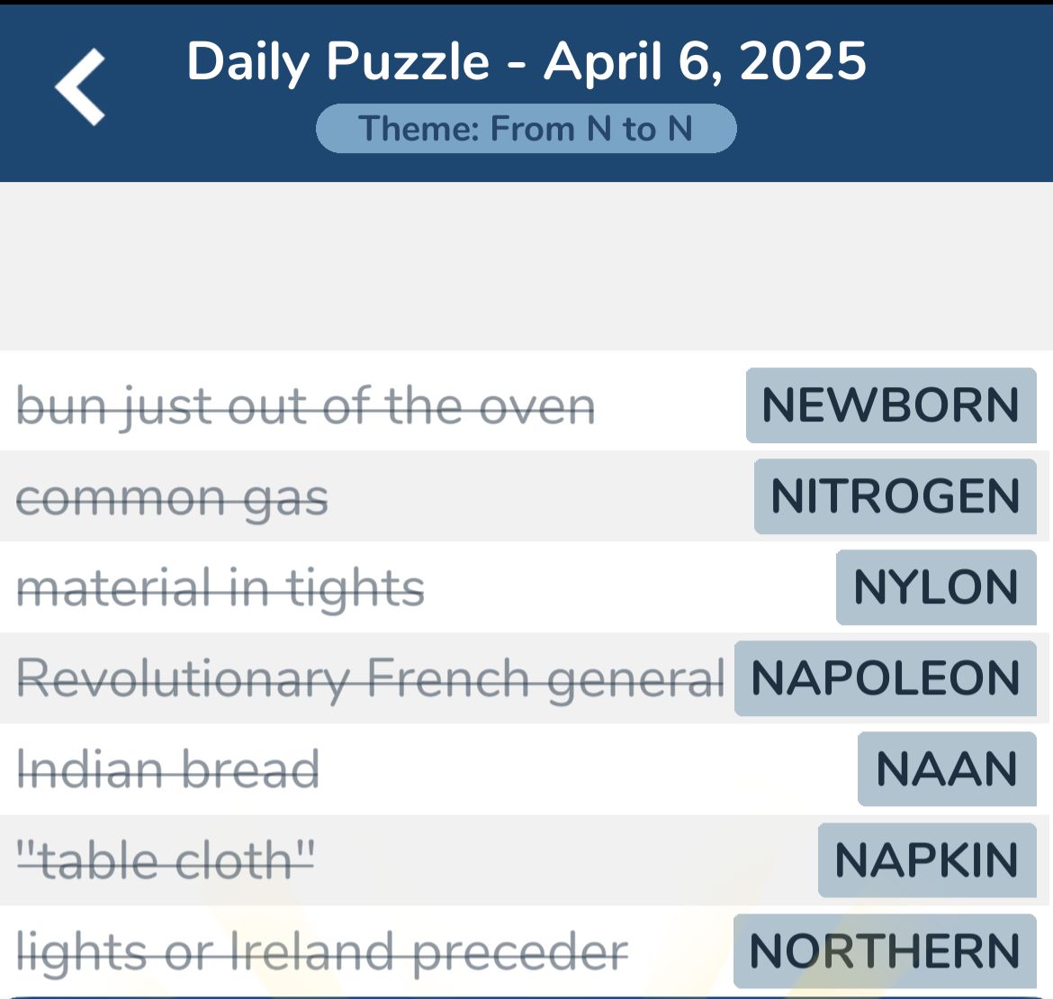 7 Little Words April 6 2025