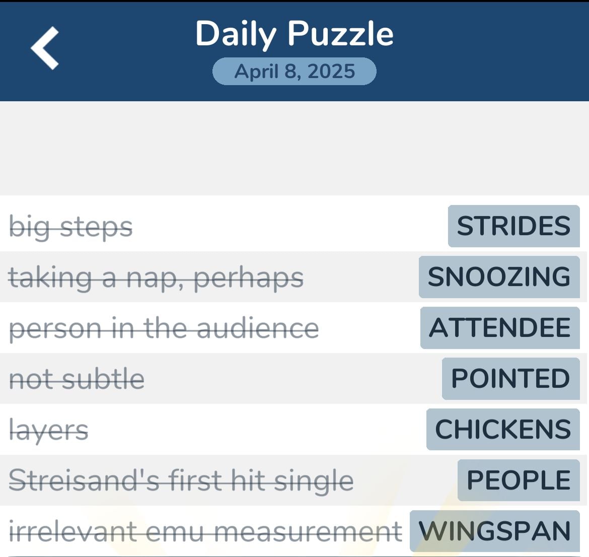7 Little Words April 8 2025