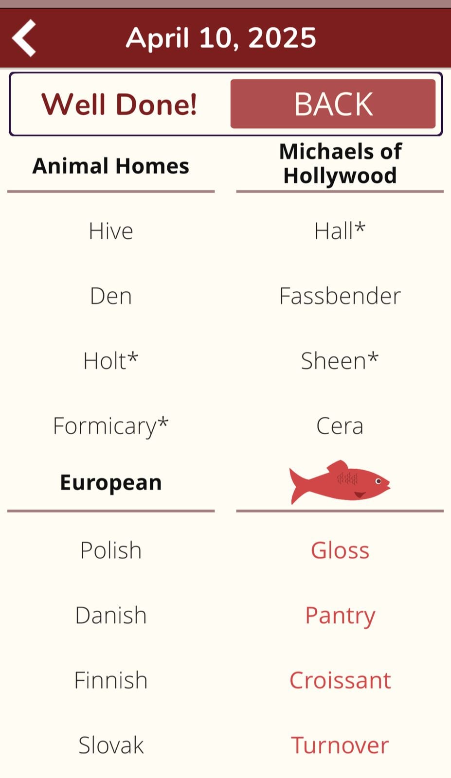 7 Little Words Red Herring April 10 2025