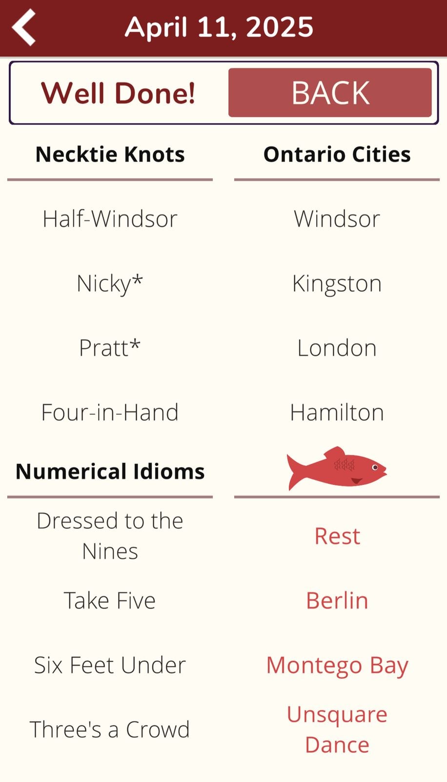 7 Little Words Red Herring April 11 2025
