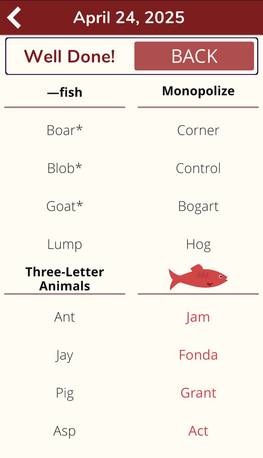 7 Little Words Red Herring April 24 2025