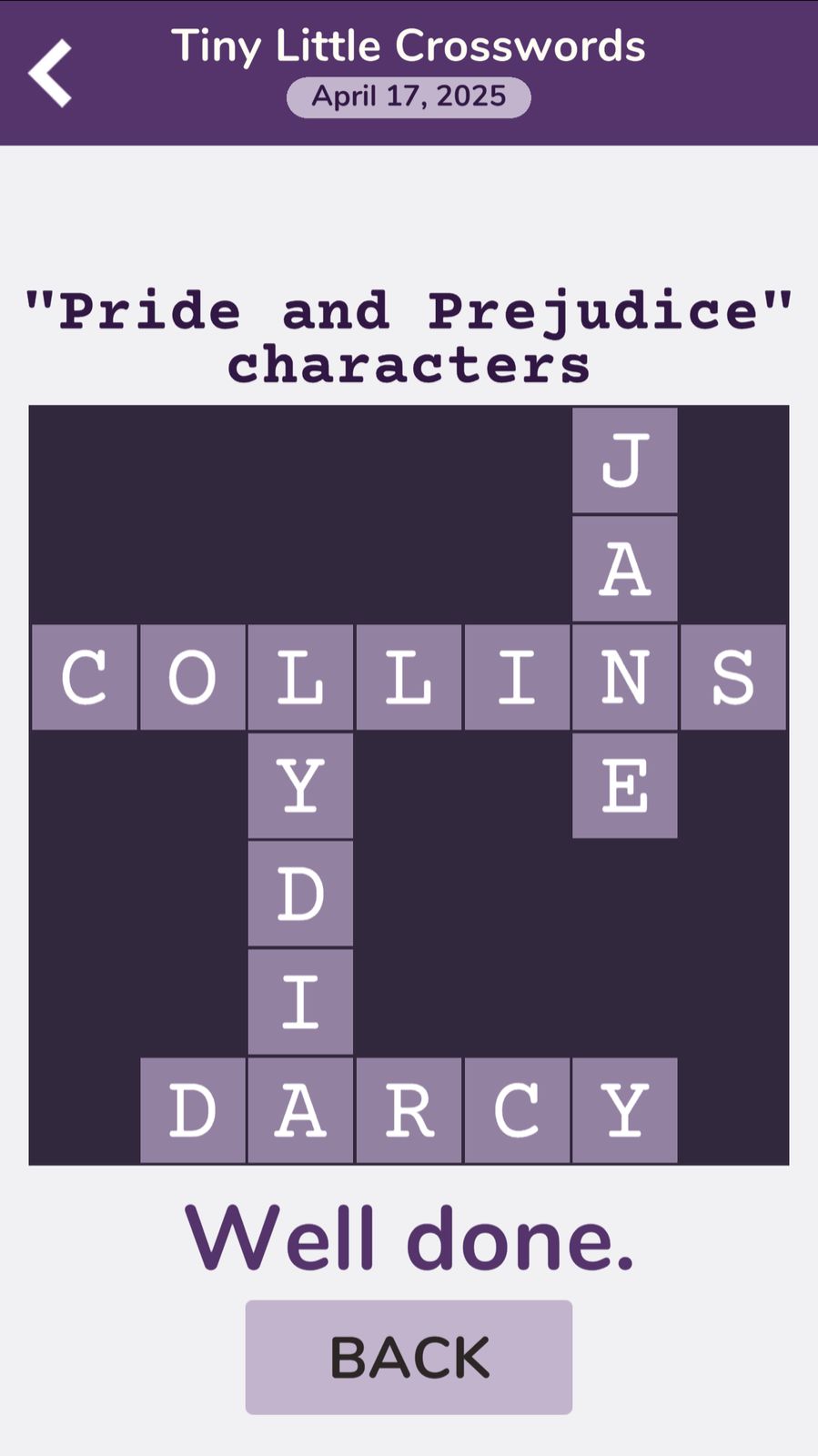 7 Little Words Tiny Little Crosswords April 17 2025