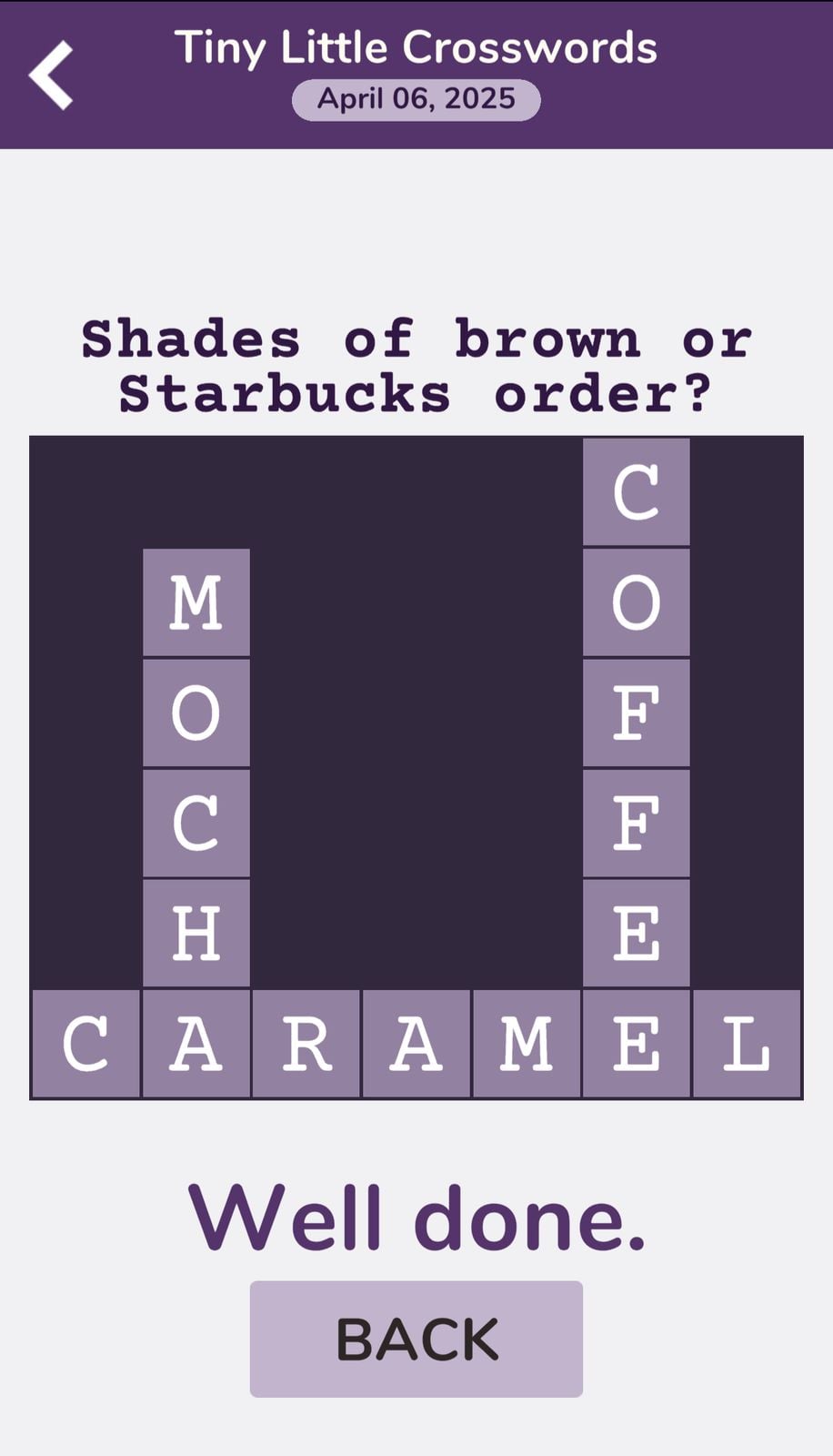 7 Little Words Tiny Little Crosswords April 6 2025