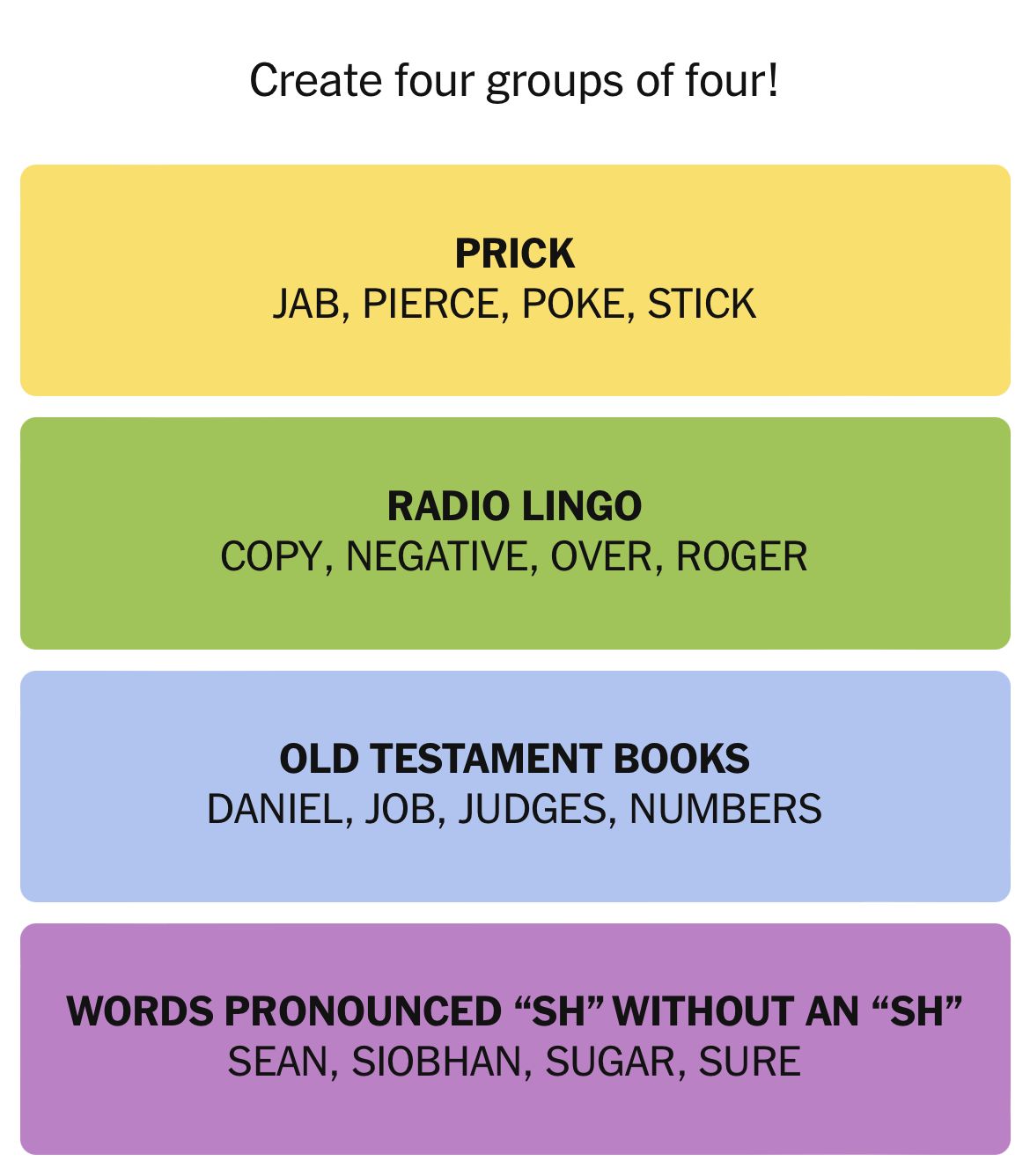 NYT Connections April 8