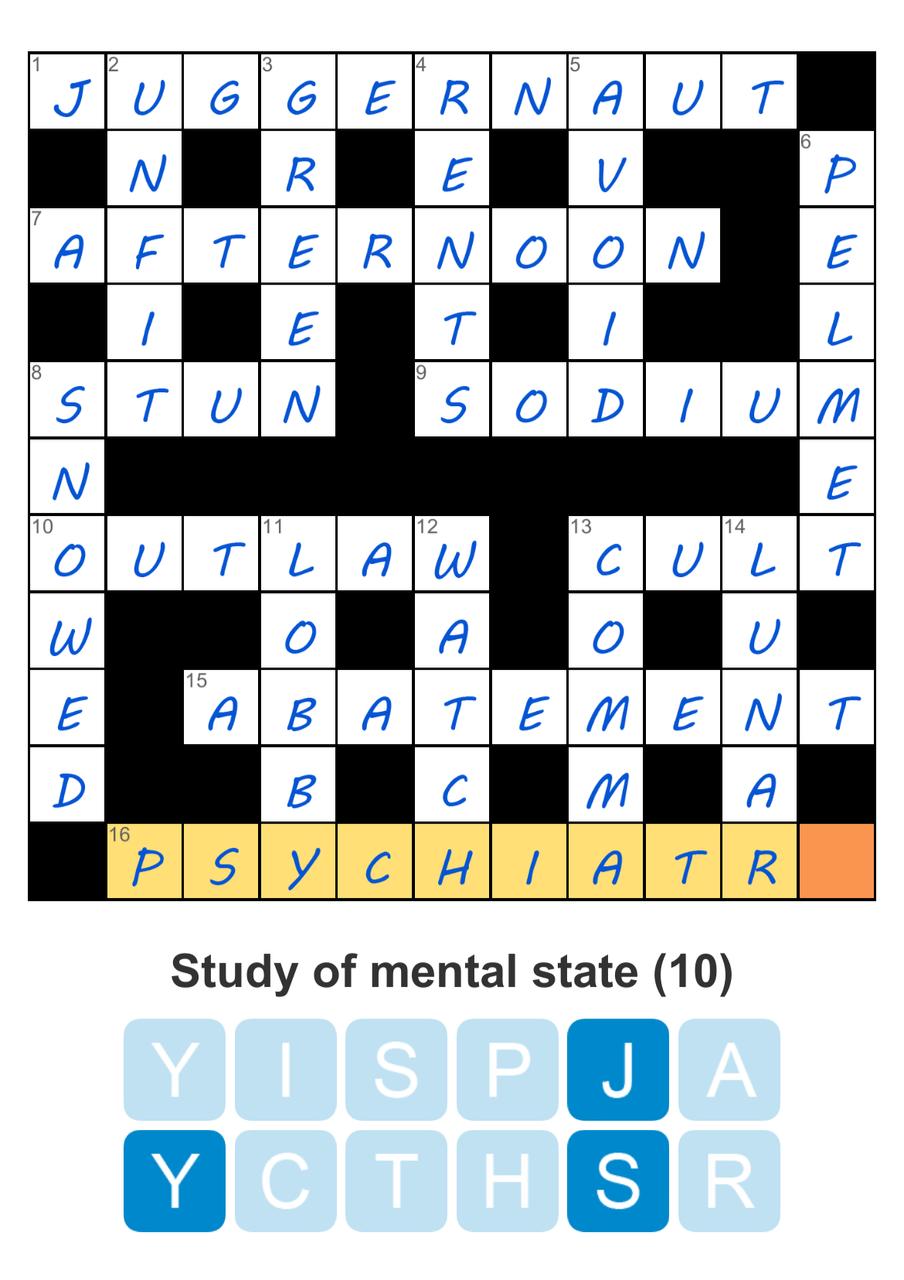 Puzzle Page Crossword April 18 2025