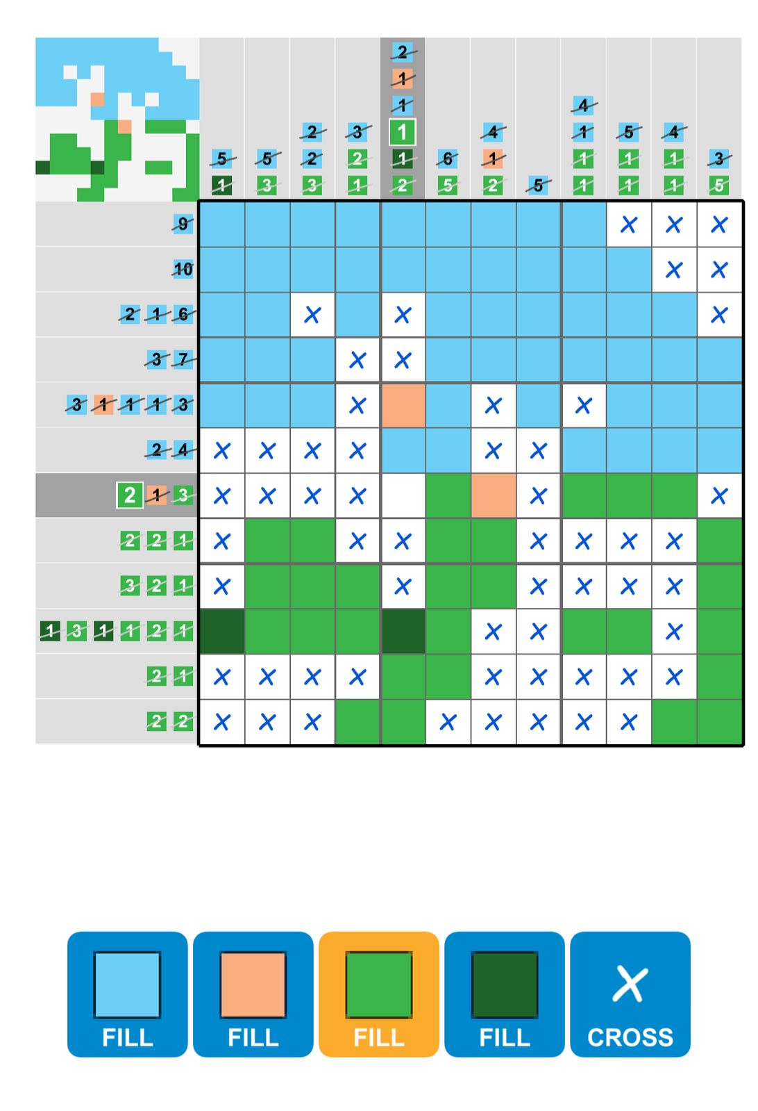 Puzzle Page Picture Cross April 22 2025