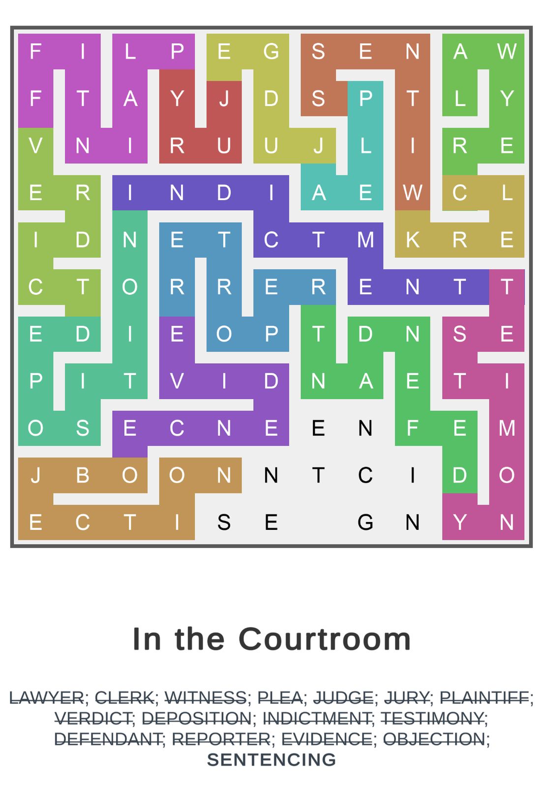 Puzzle Page Word Snake April 12 2025