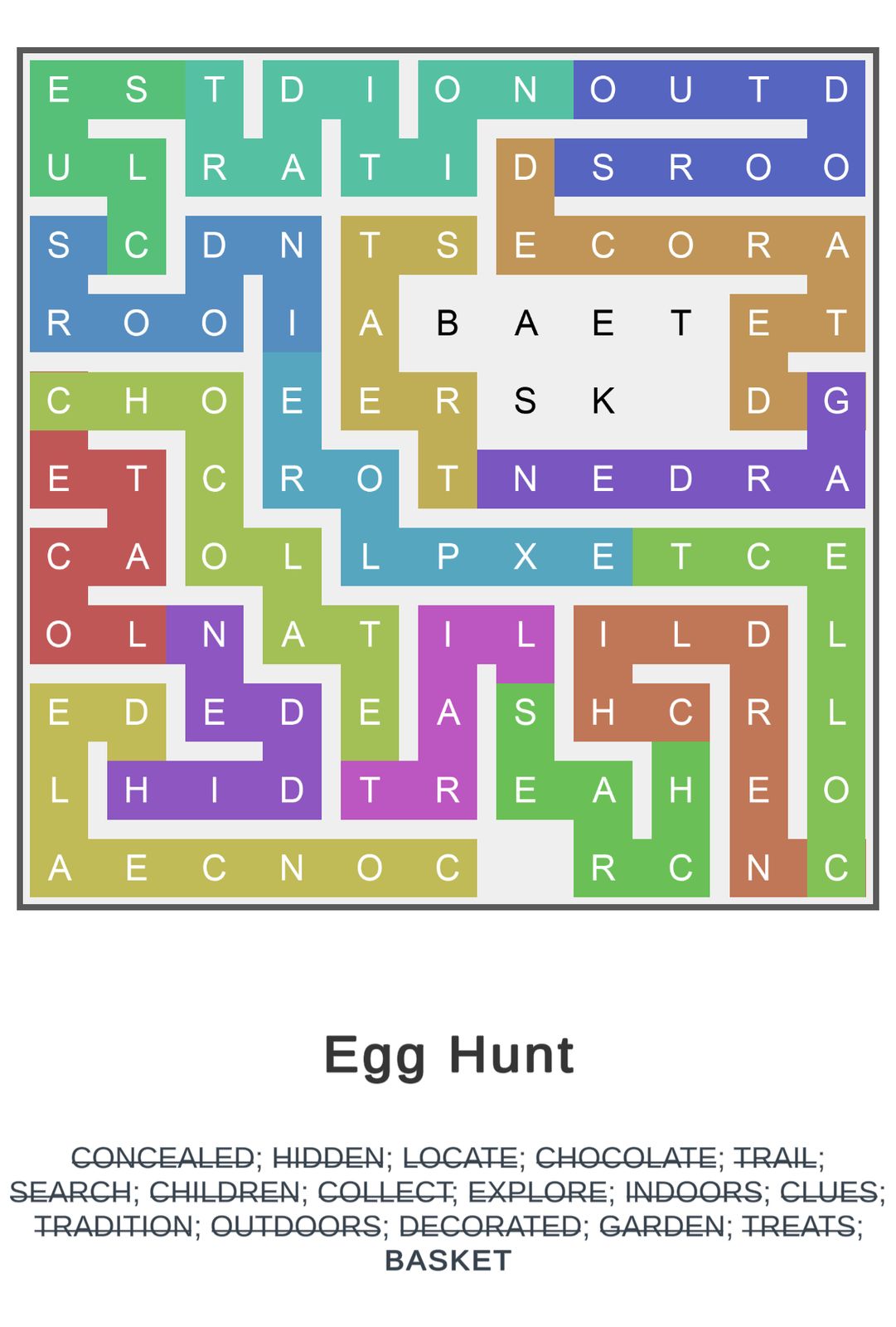Puzzle Page Word Snake April 19 2025