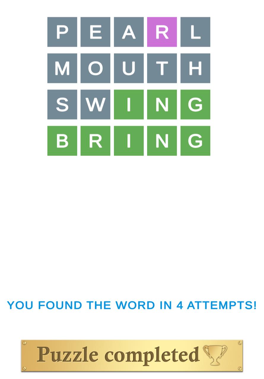 Puzzle Page Wordy April 18 2025