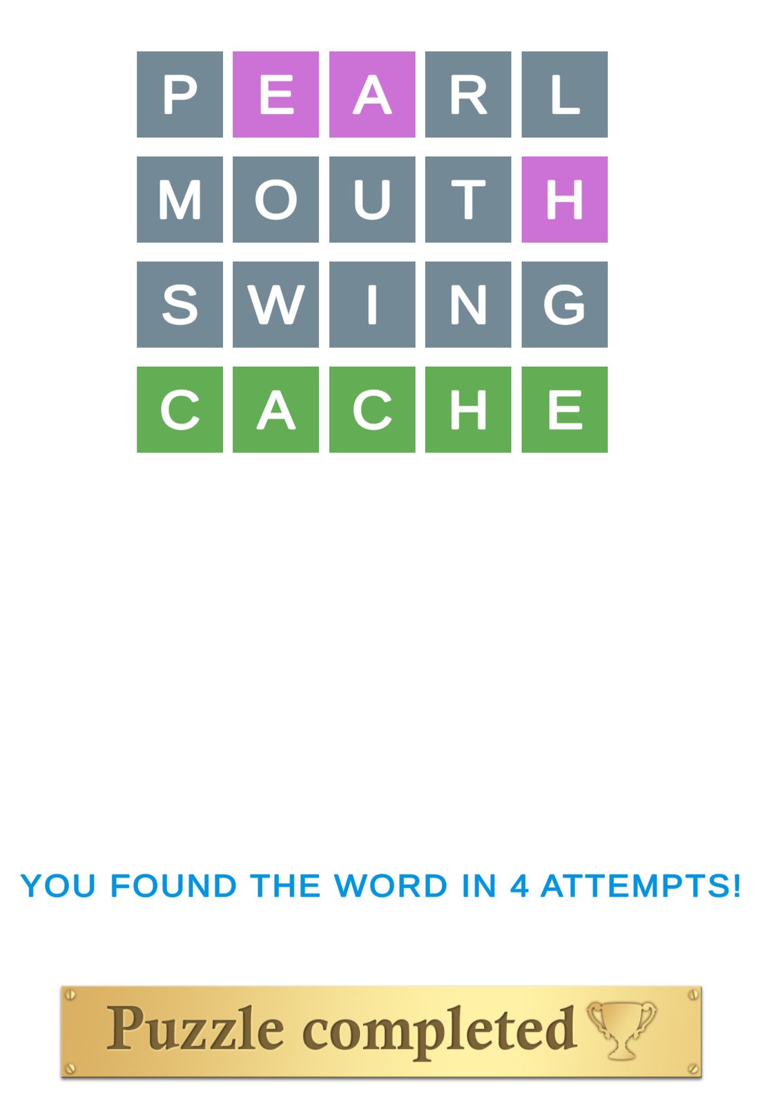 Puzzle Page Wordy April 30 2025