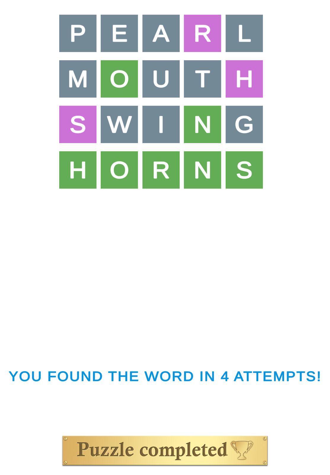 Puzzle Page Wordy April 7 2025