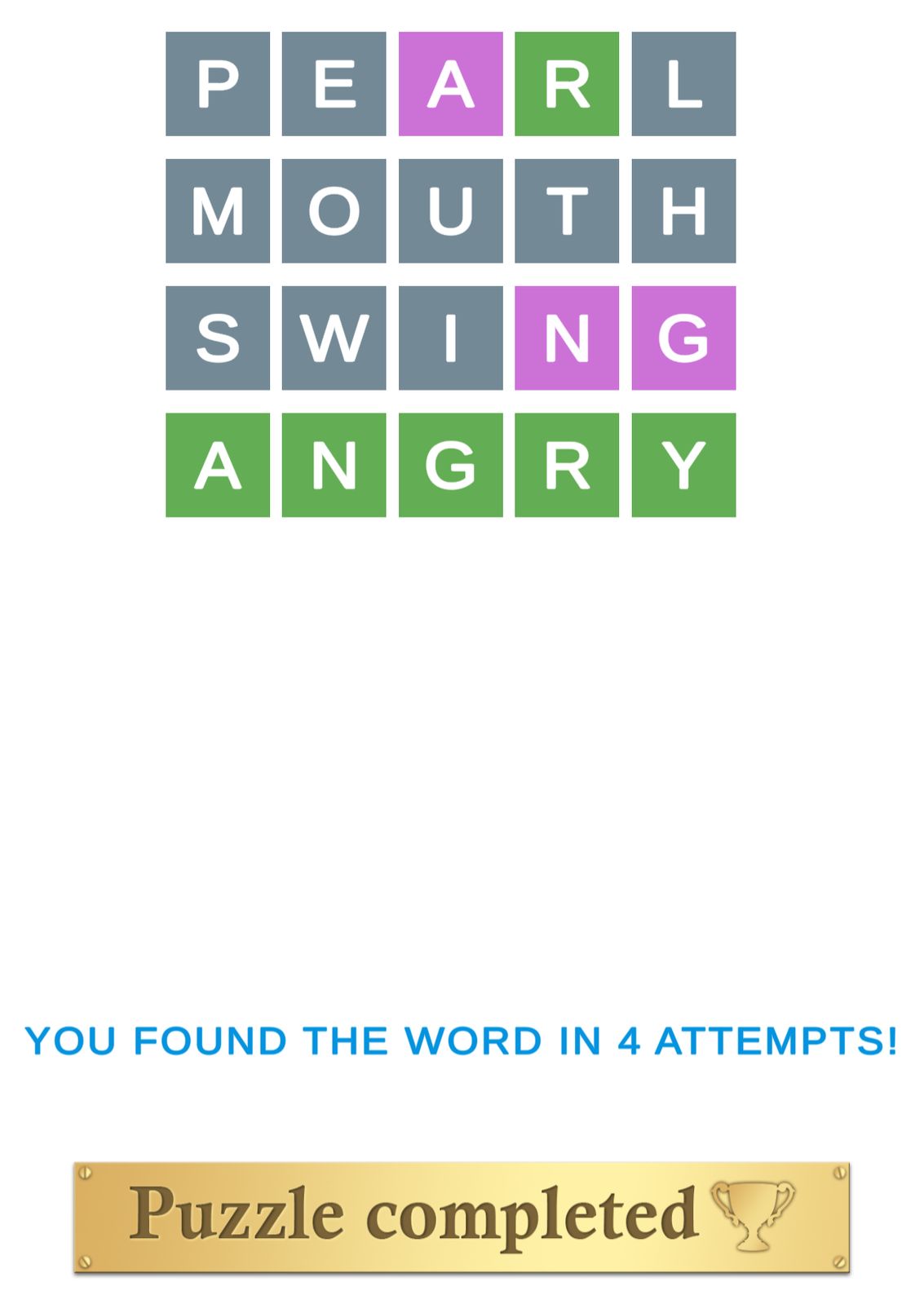 Puzzle Page Wordy May 1 2025