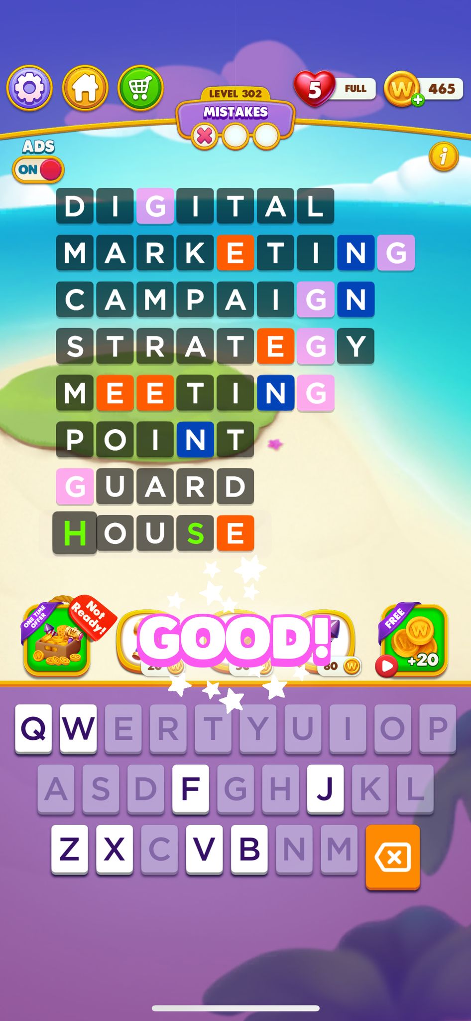 Word Chain Level 302