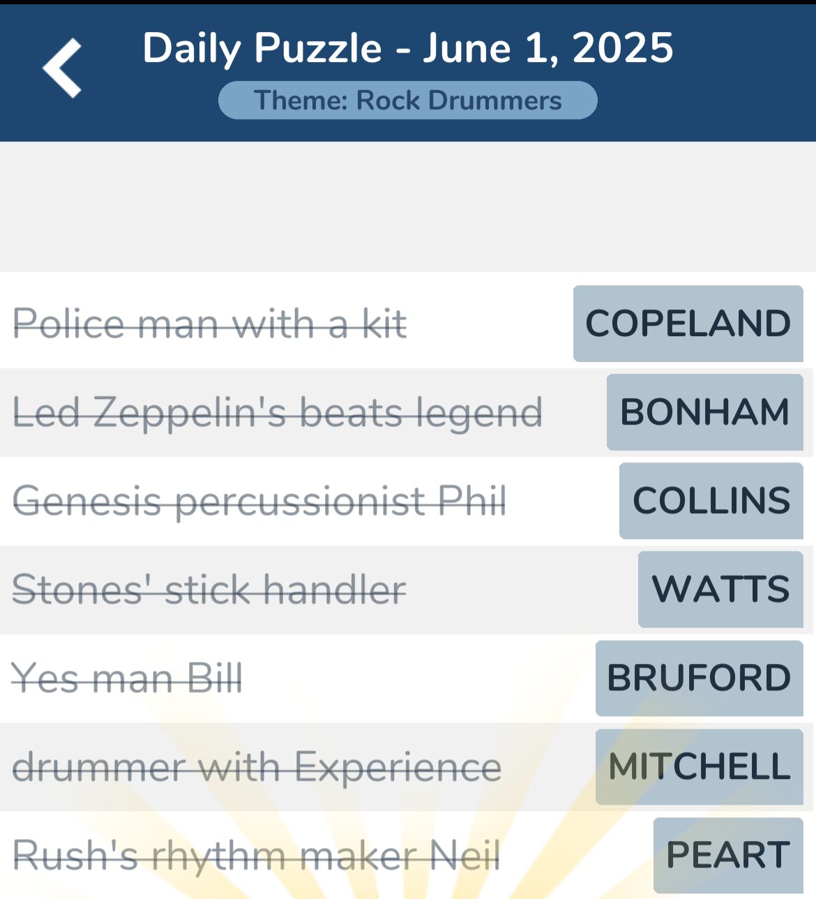 7 Little Words June 1 2025