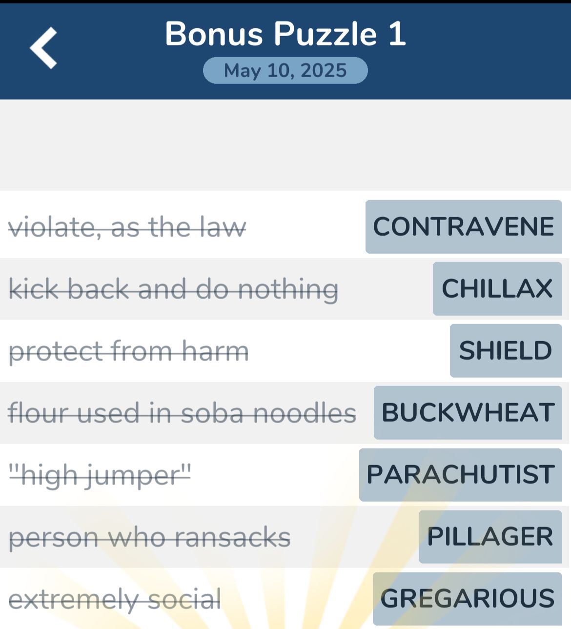 7 Little Words May 10 2025 Bonus 1 7 Little Words May 10 2025 Bonus 1