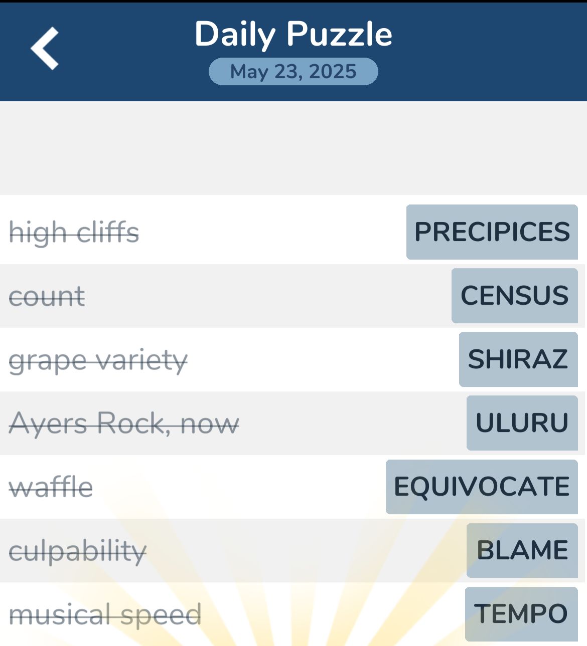 7 Little Words May 23 2025