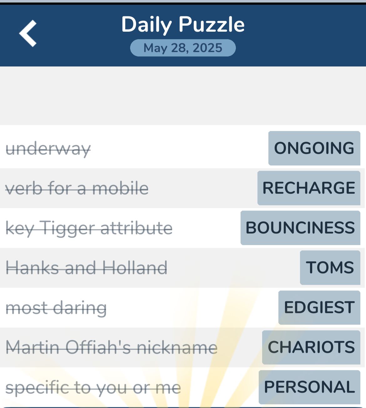 7 Little Words May 28 2025