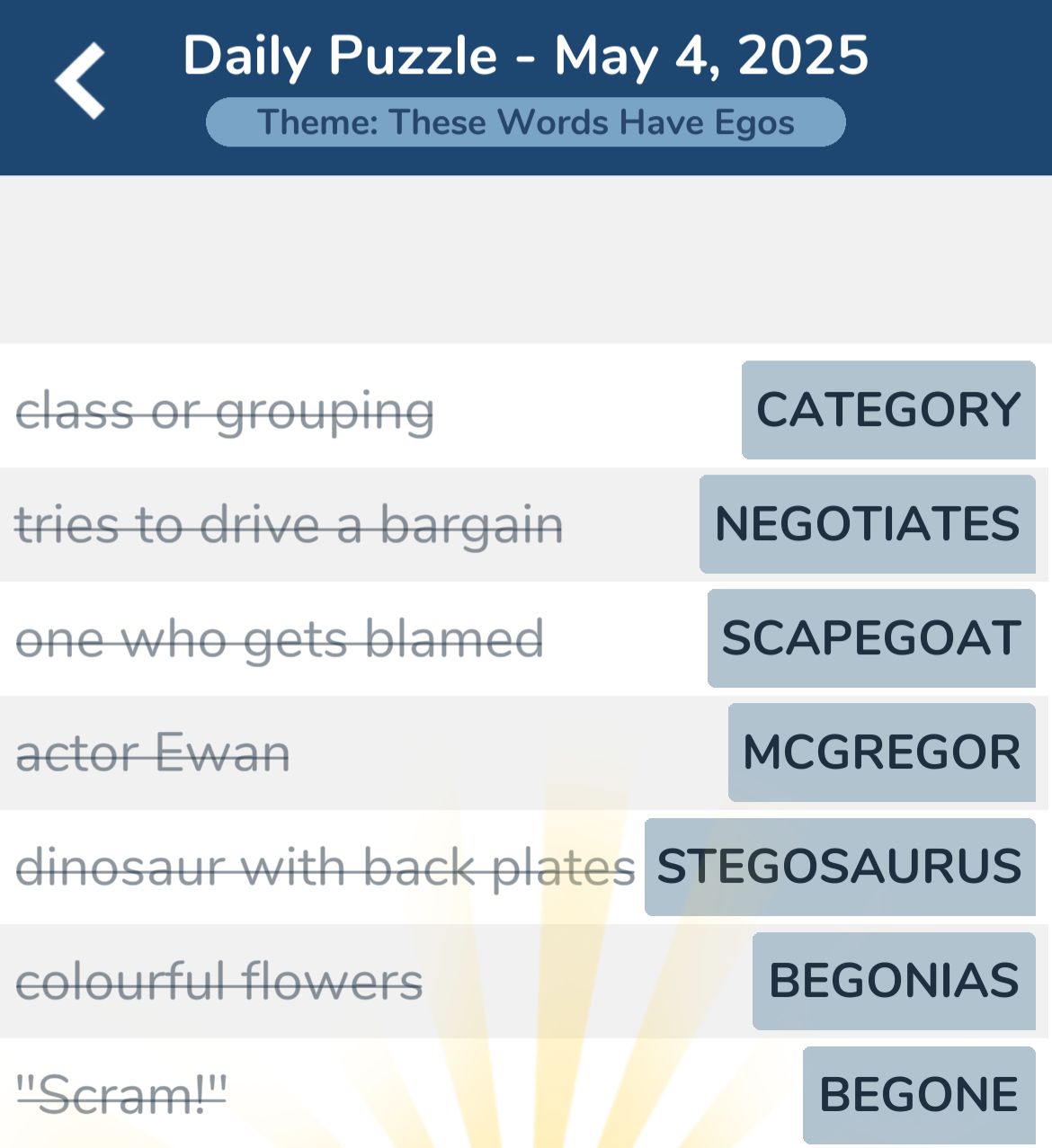 7 Little Words May 4 2025