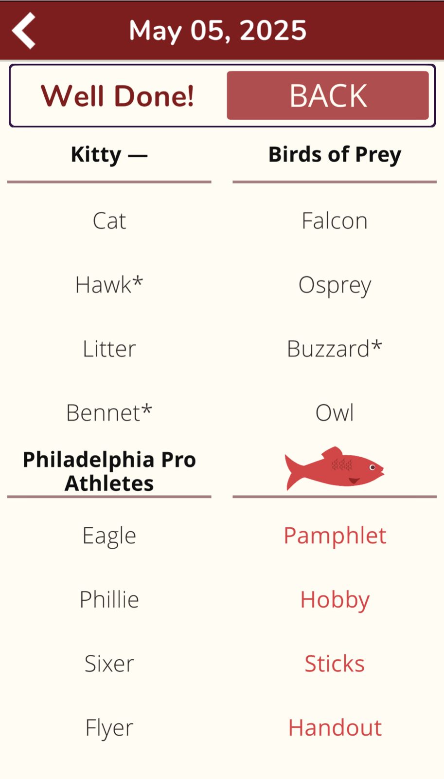 7 Little Words Red Herring May 5 2025