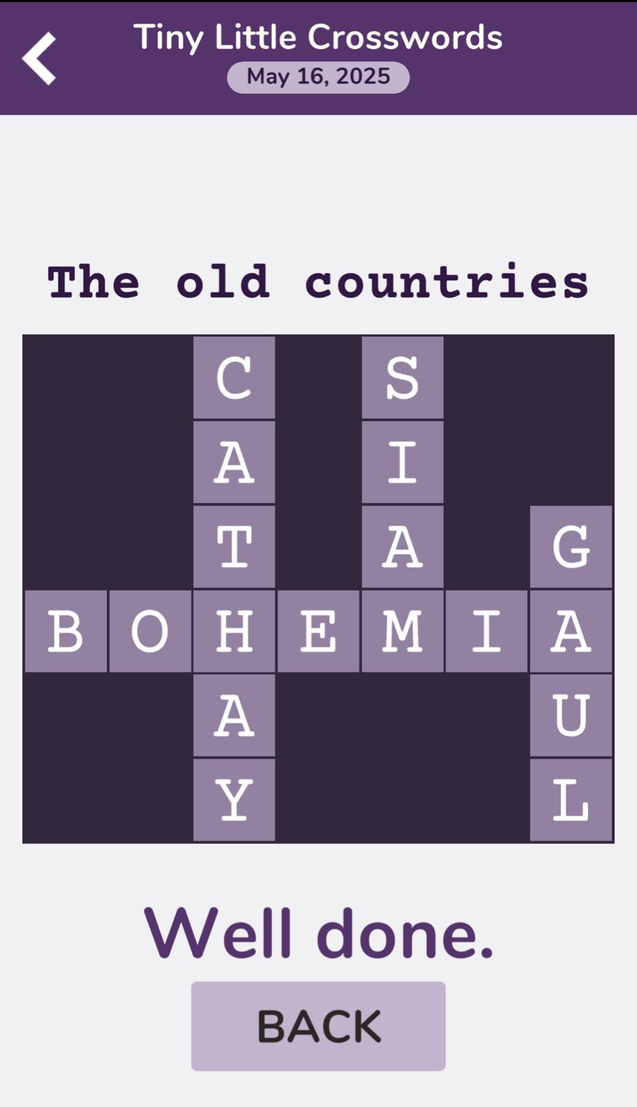 7 Little Words Tiny Little Crosswords May 16 2025 7 Little Words Tiny Little Crosswords May 16 2025