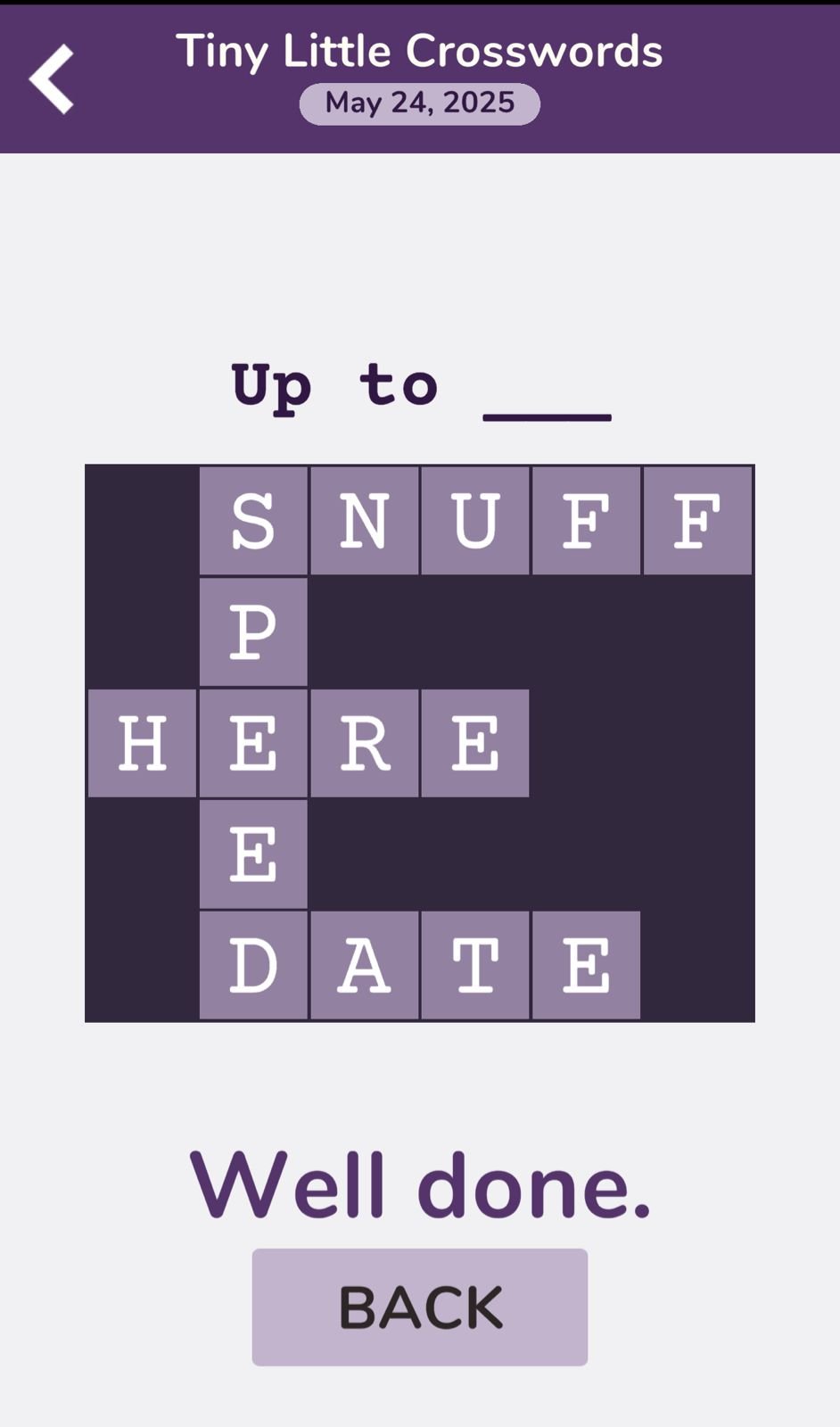 7 Little Words Tiny Little Crosswords May 24 2025