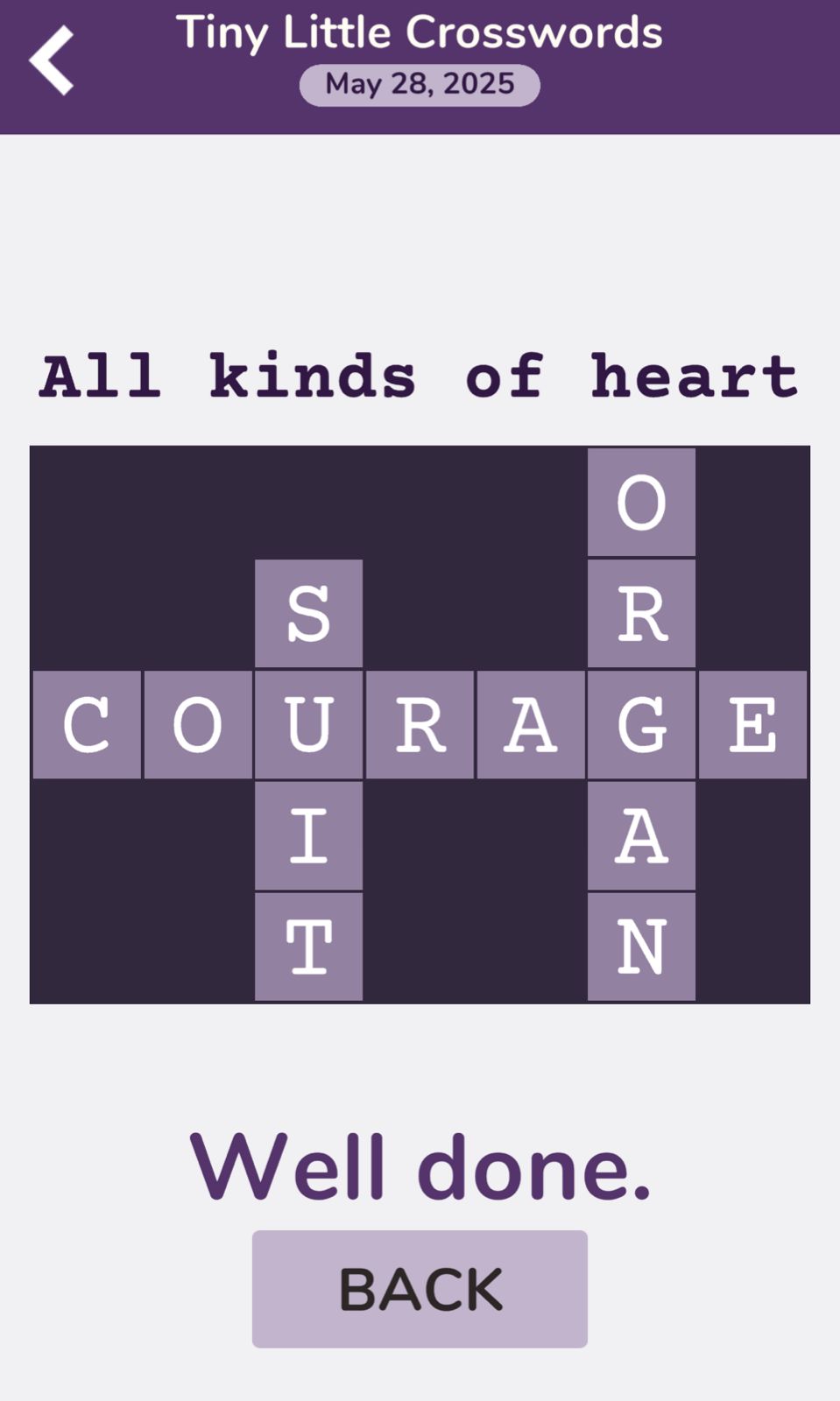 7 Little Words Tiny Little Crosswords May 28 2025