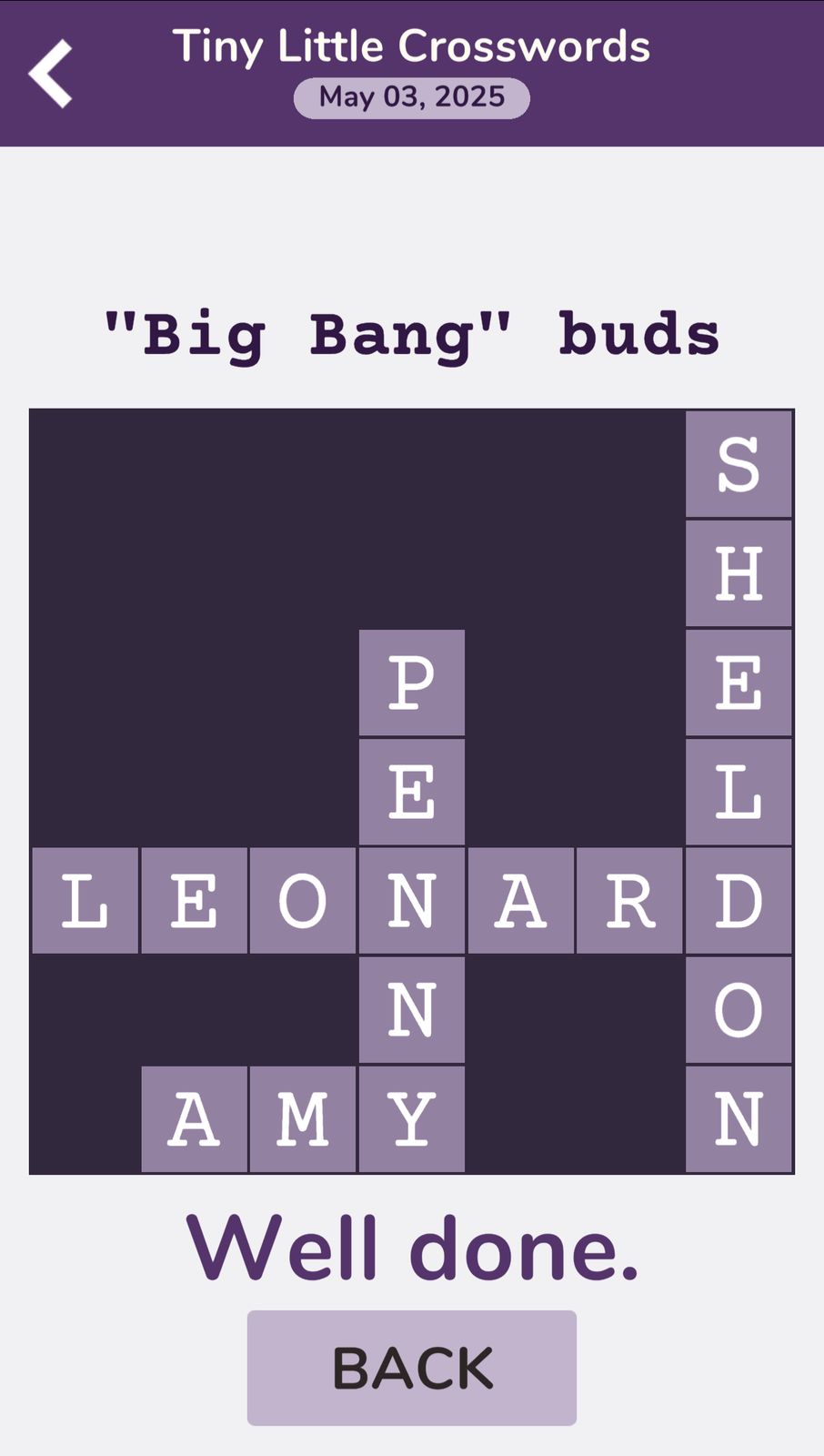 7 Little Words Tiny Little Crosswords May 3 2025