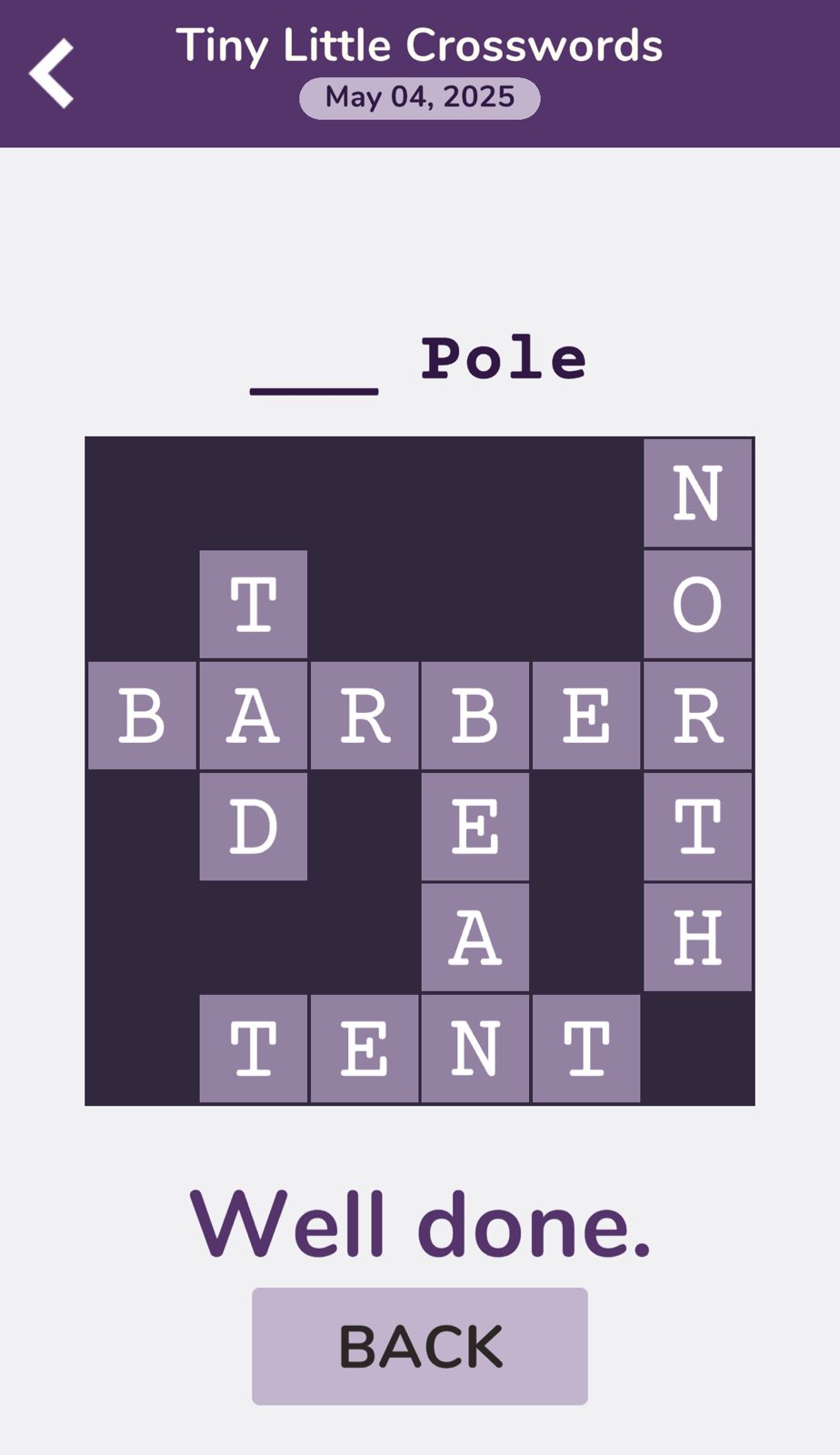 7 Little Words Tiny Little Crosswords May 4 2025