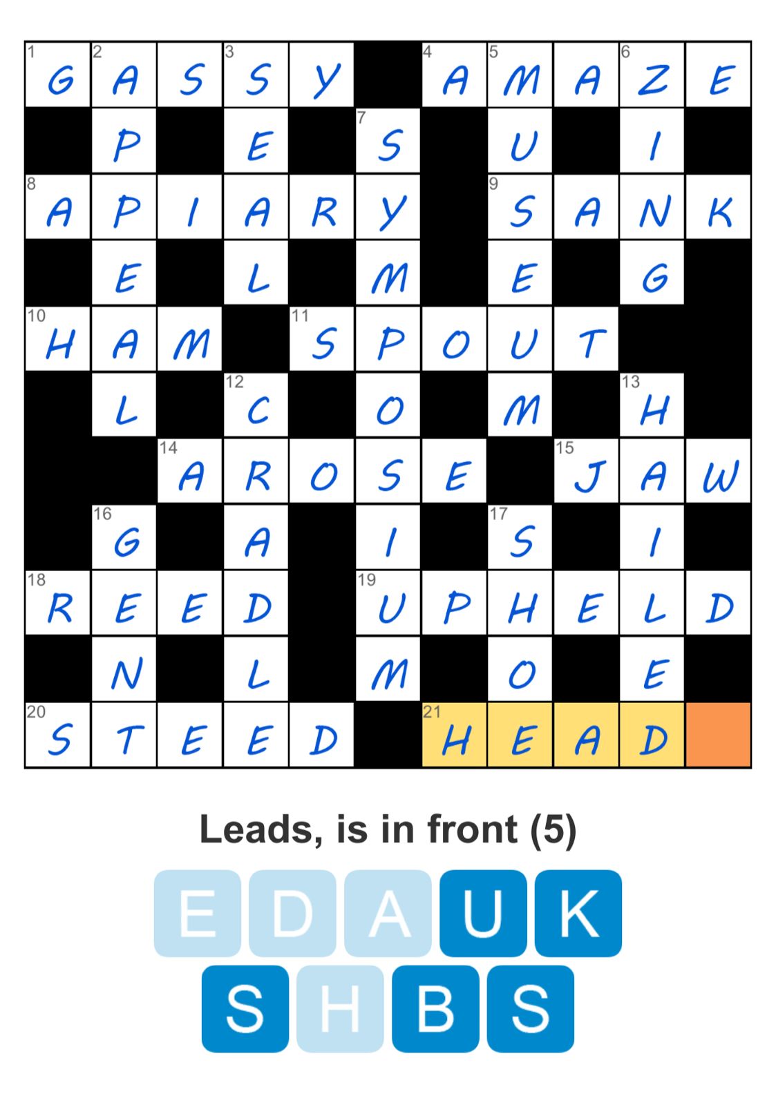 Puzzle Page Crossword May 16 2025