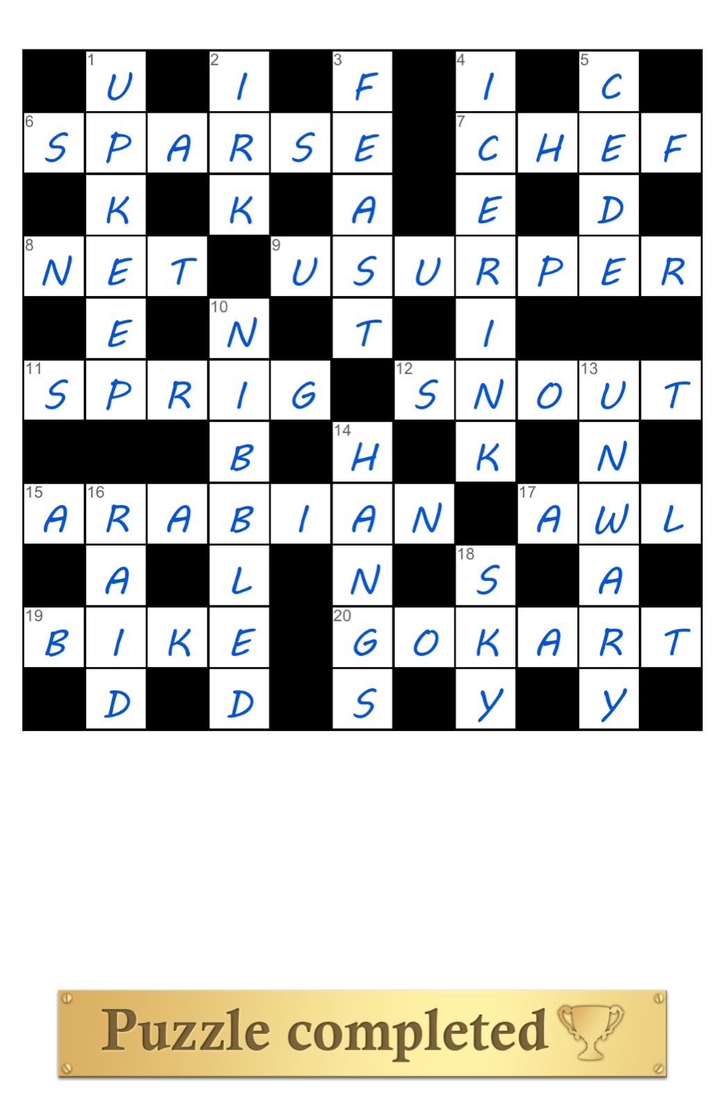 Puzzle Page Crossword May 23 2025