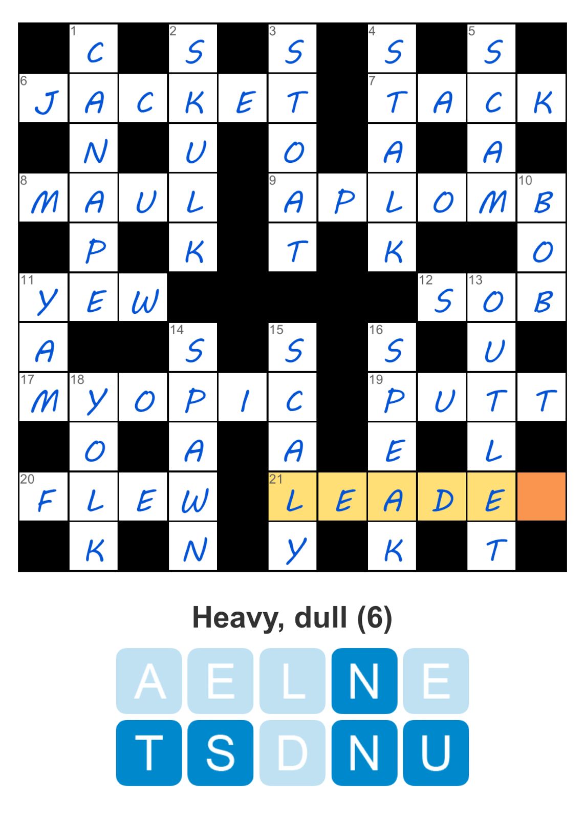 Puzzle Page Crossword May 6 2025