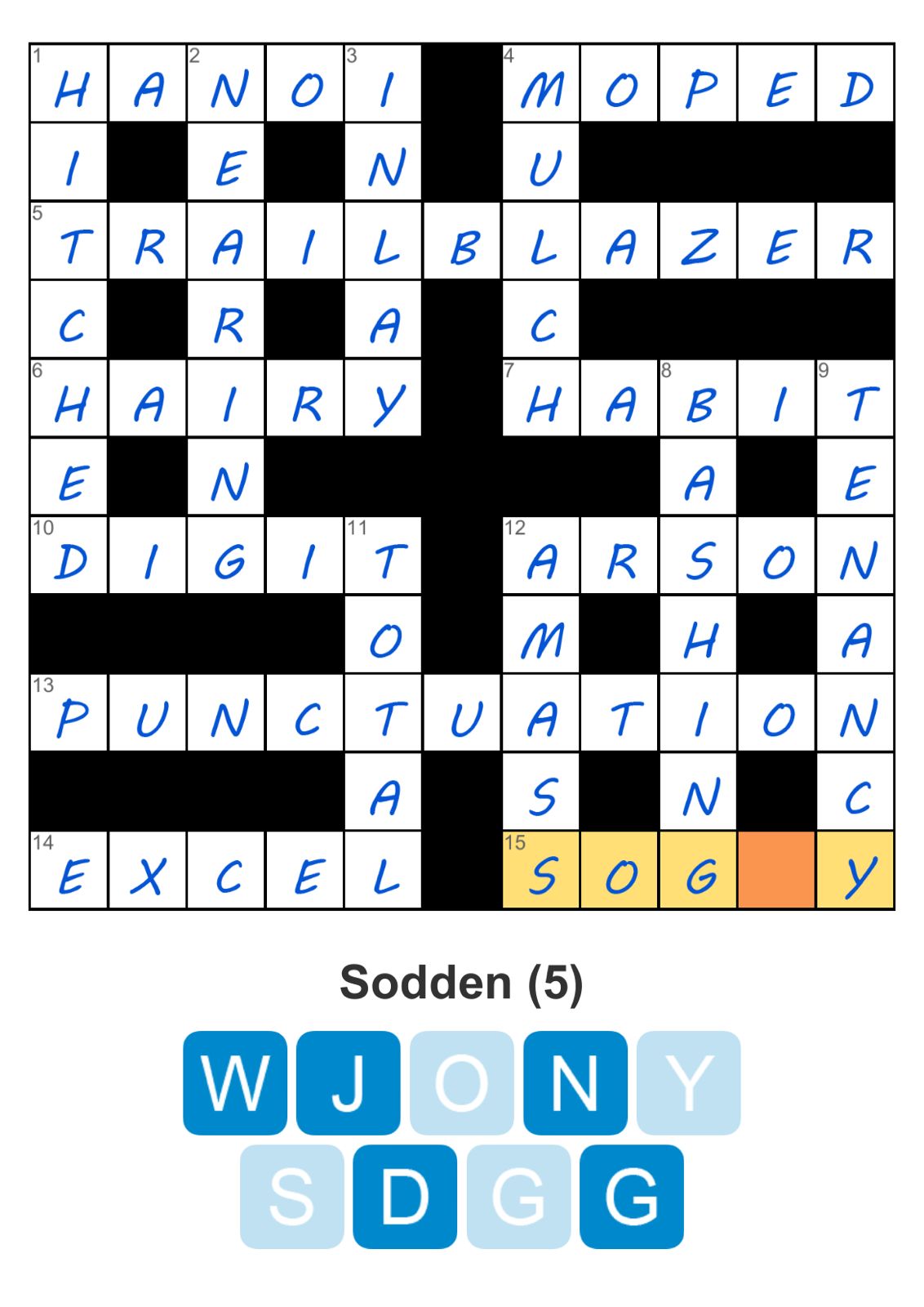 Puzzle Page Crossword May 7 2025