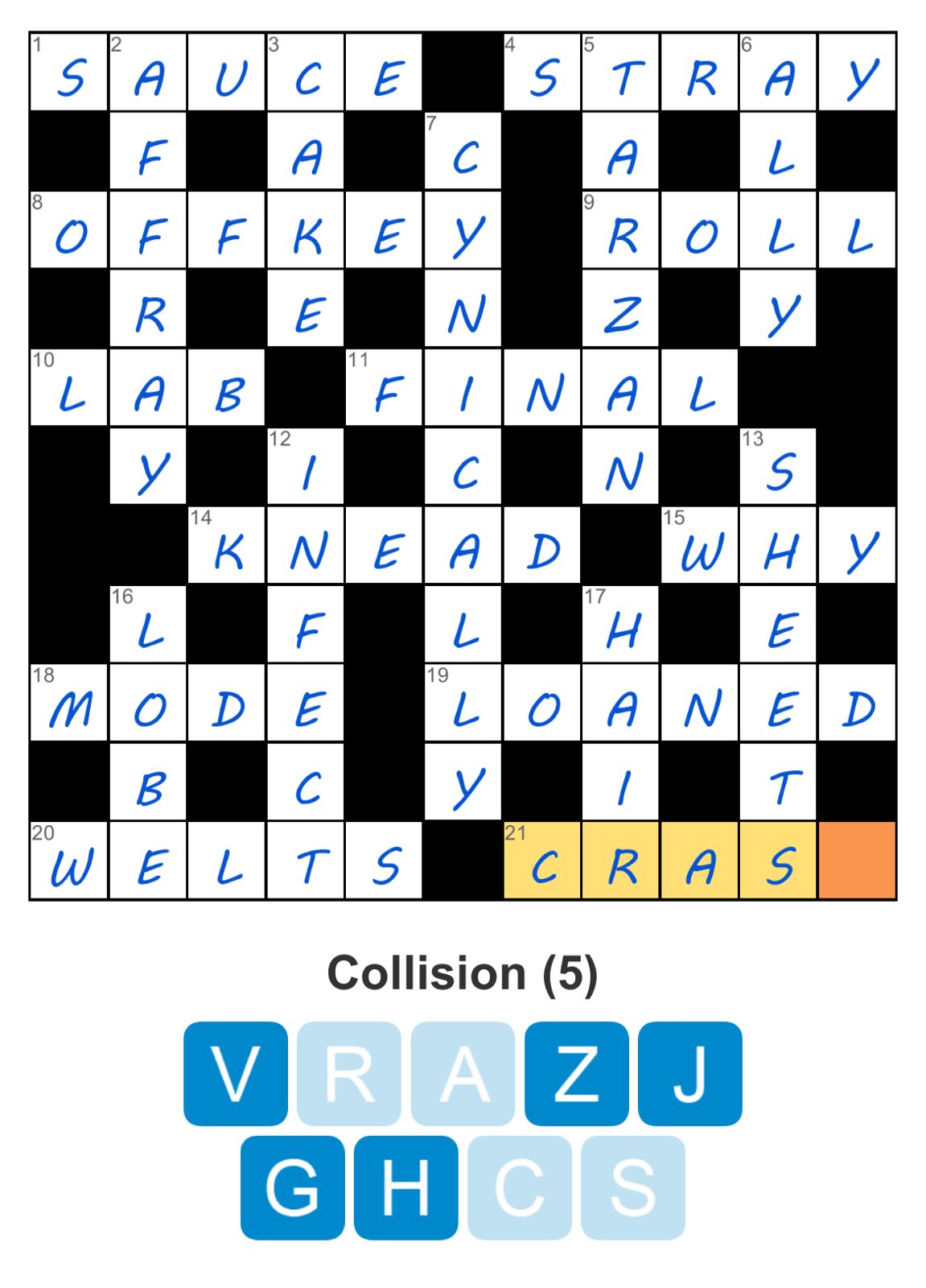Puzzle Page Crossword May 8 2025