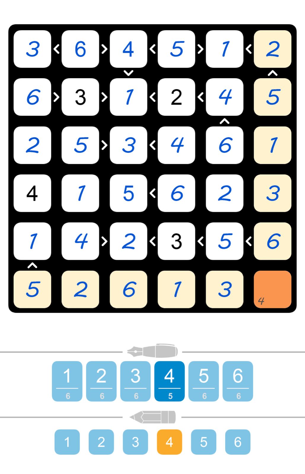 Puzzle Page Futoshiki May 17 2025
