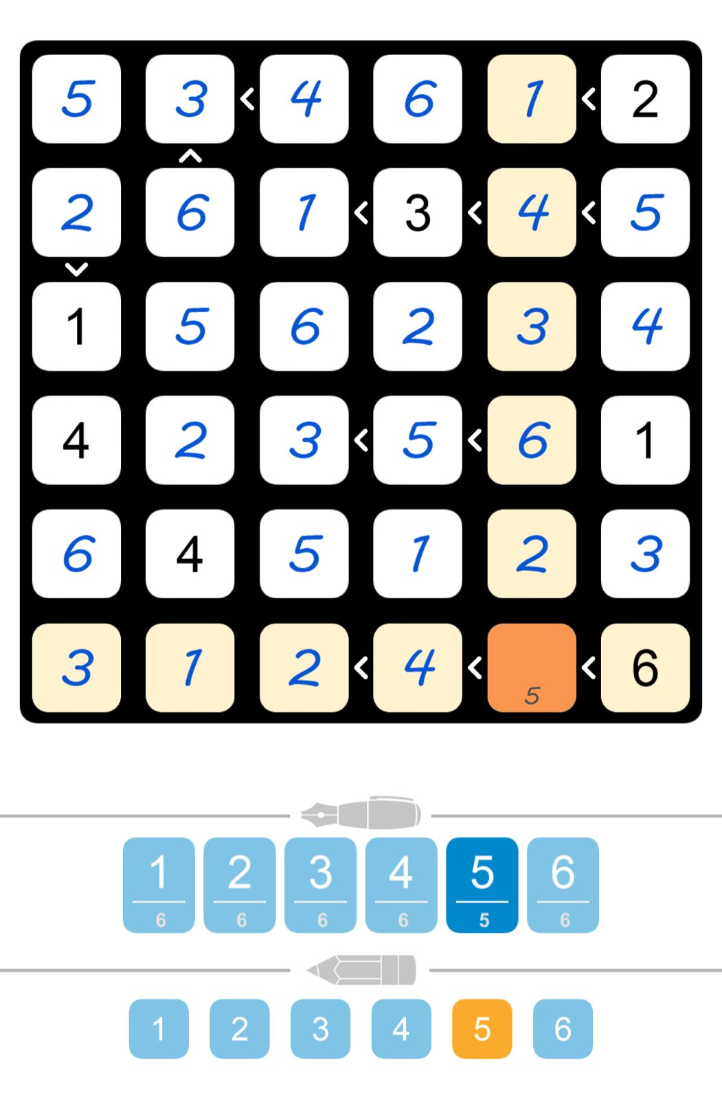 Puzzle Page Futoshiki May 30 2025