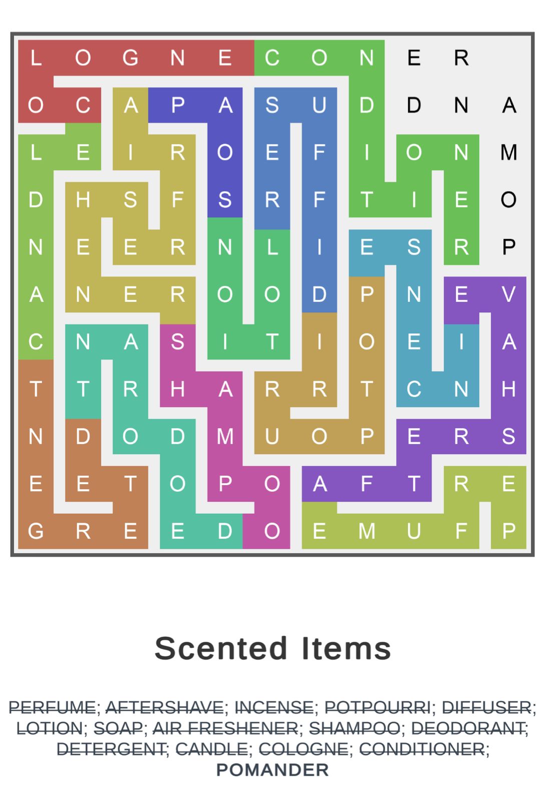 Puzzle Page Word Snake May 24 2025