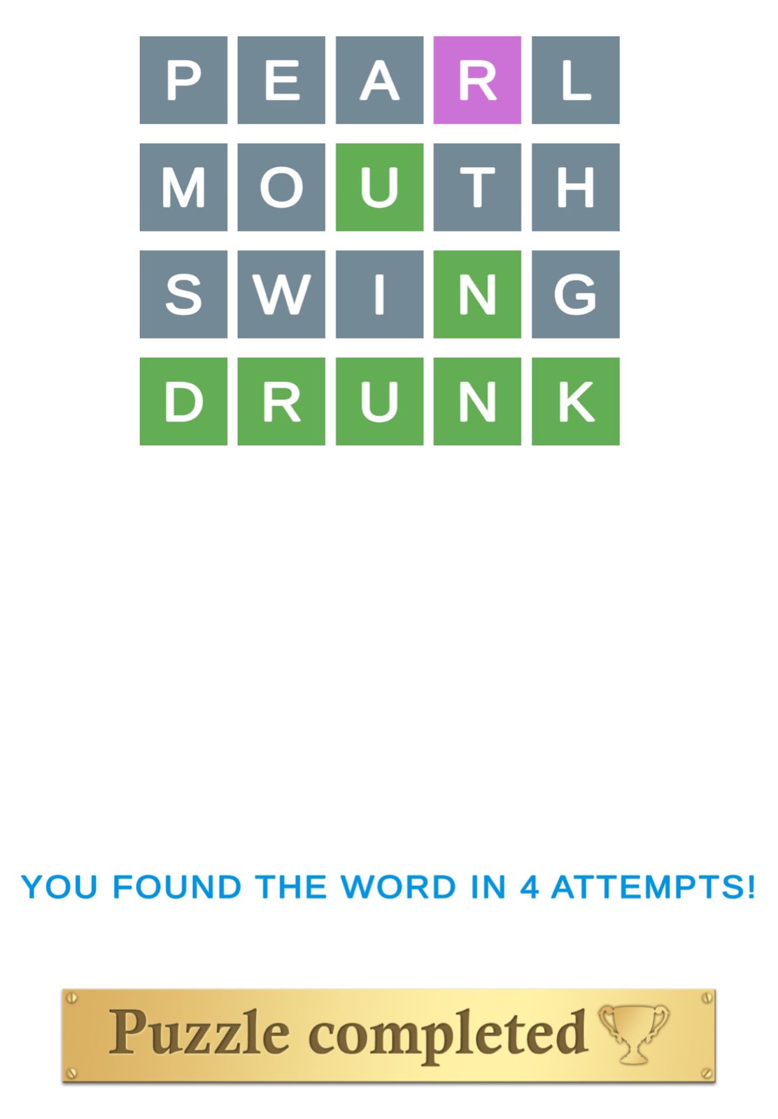 Puzzle Page Wordy May 23 2025
