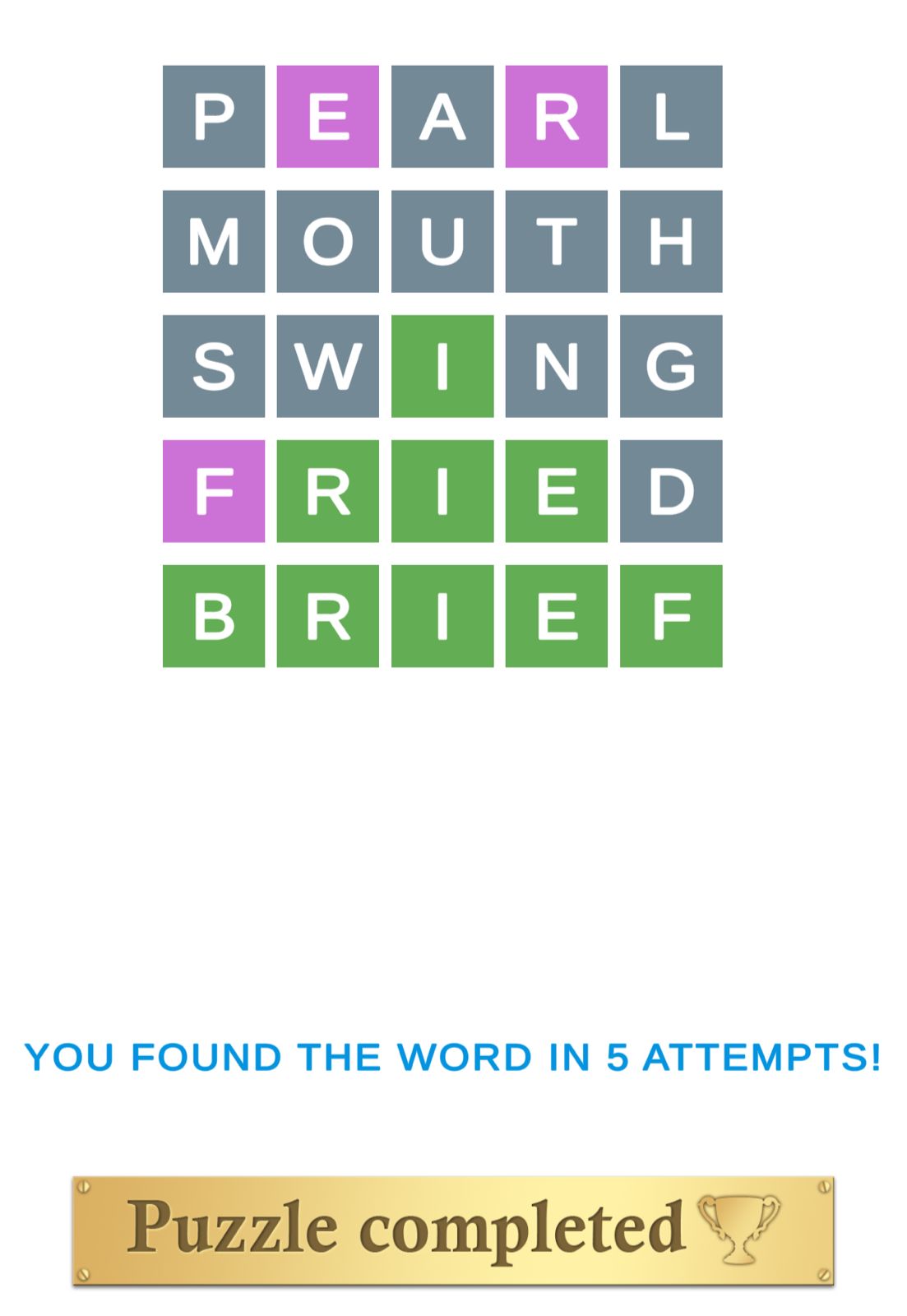 Puzzle Page Wordy May 26 2025