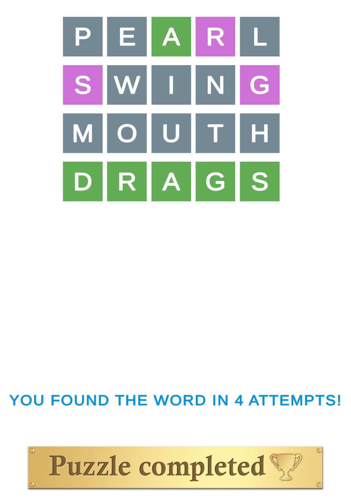 Puzzle Page Wordy May 28 2025