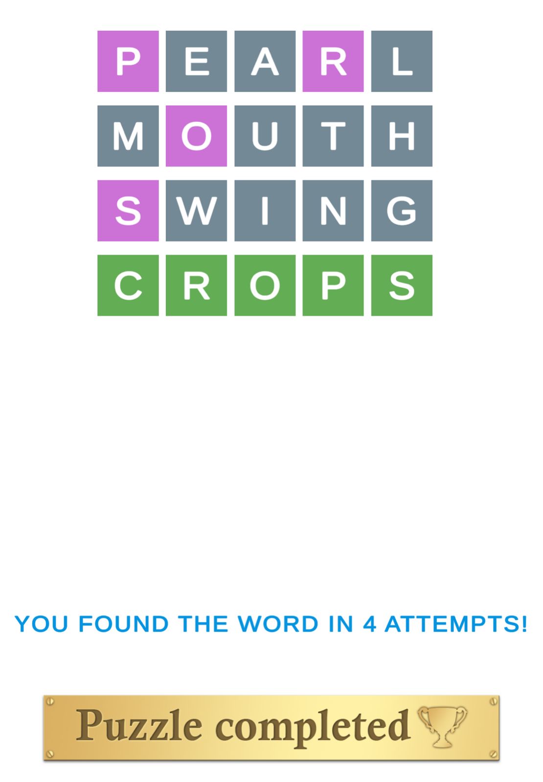 Puzzle Page Wordy May 31 2025