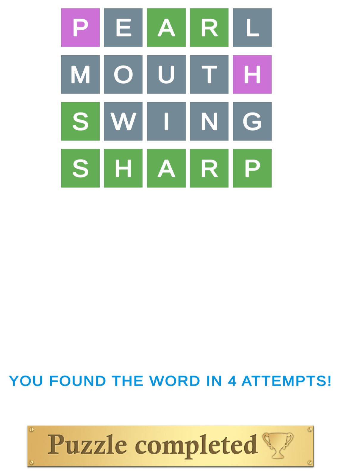 Puzzle Page Wordy May 6 2025