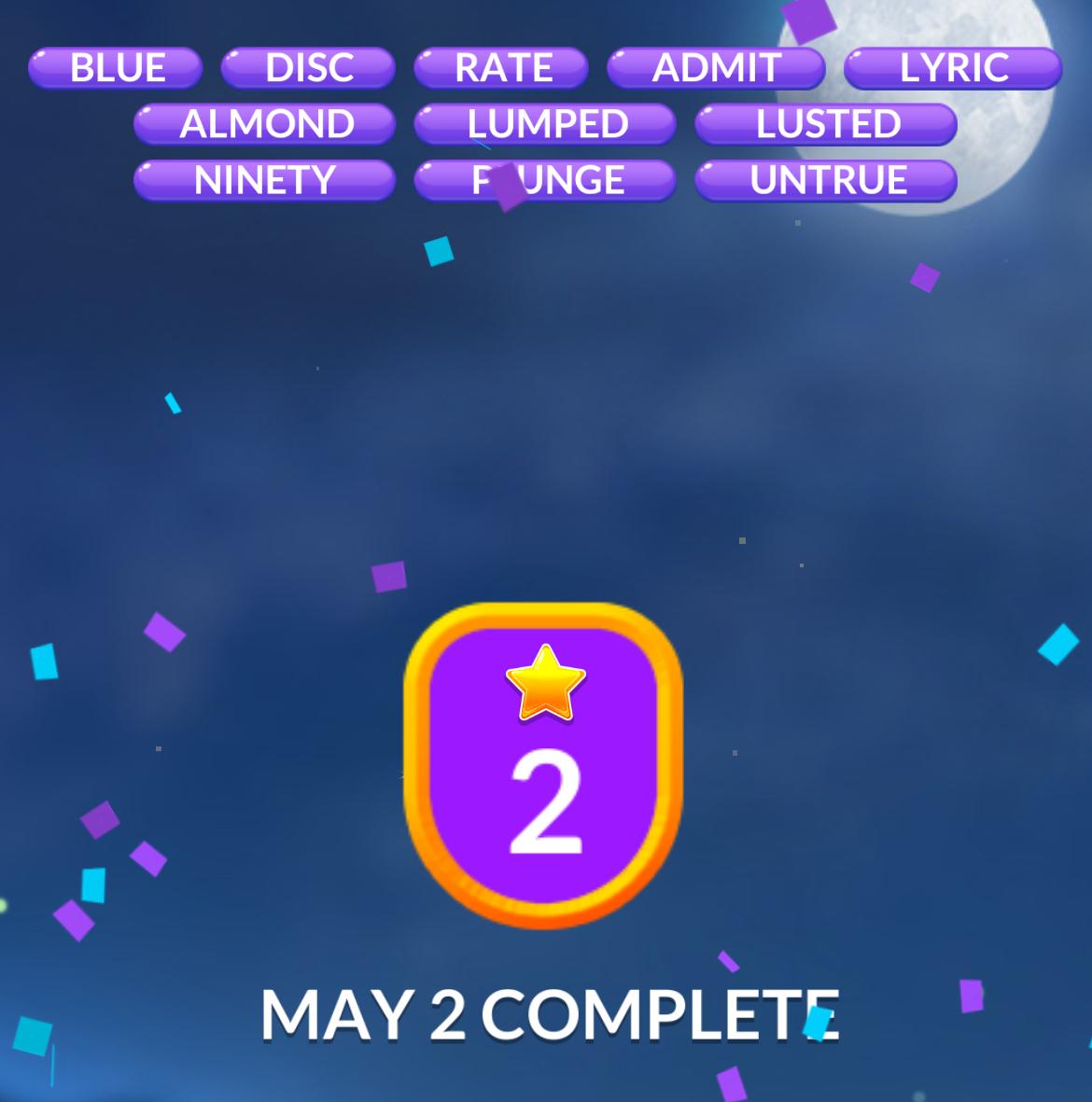 Word Stacks Daily Puzzle May 2 2025